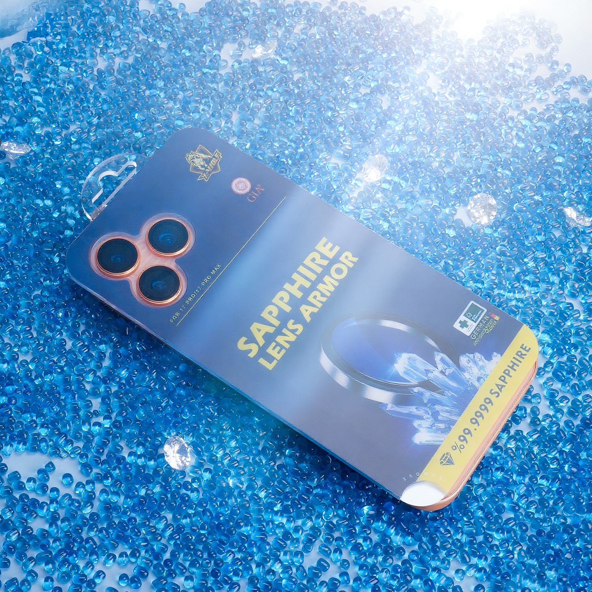  حماية كاميرا SAPPHIRE الياقوت لايفون 17برو و بروماكس - من اكس وولف 