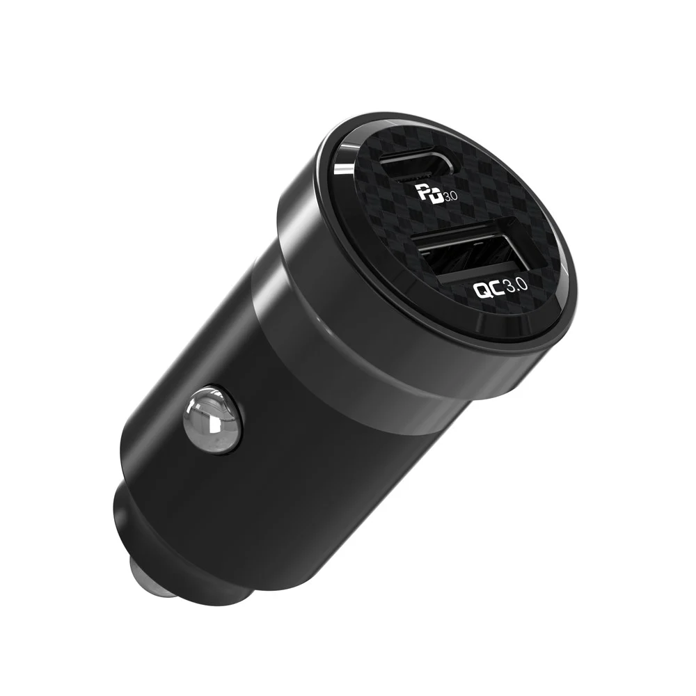  شاحن سيارة مور بور 38 واط 2 منفذ - واحد بي دي والاخر USB 