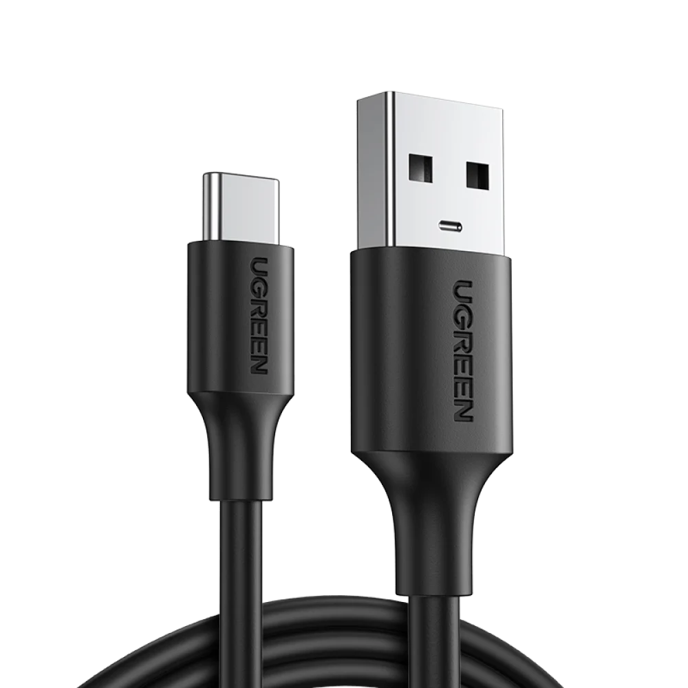   كيبل يوجرين USB الى USB-C بطول 2 م - اسود ربل 
