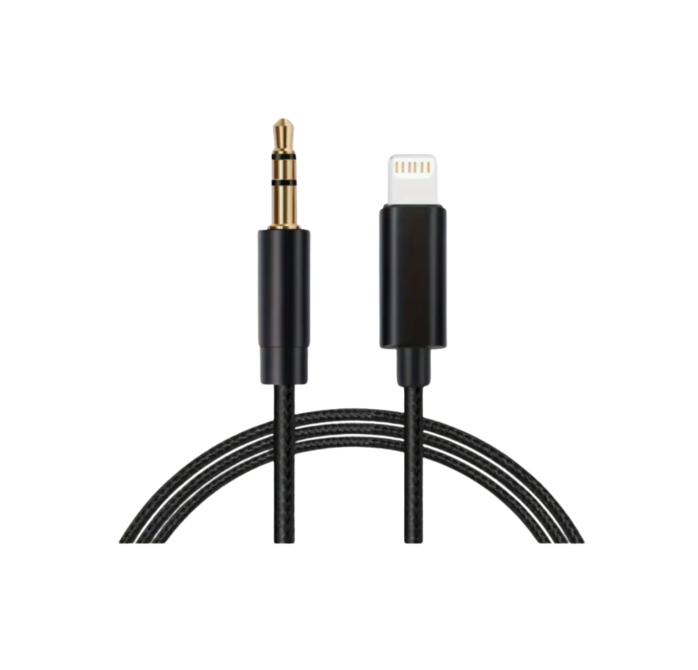  MOOGMAX موزع من IPHONE الى AUX سلك 1M 