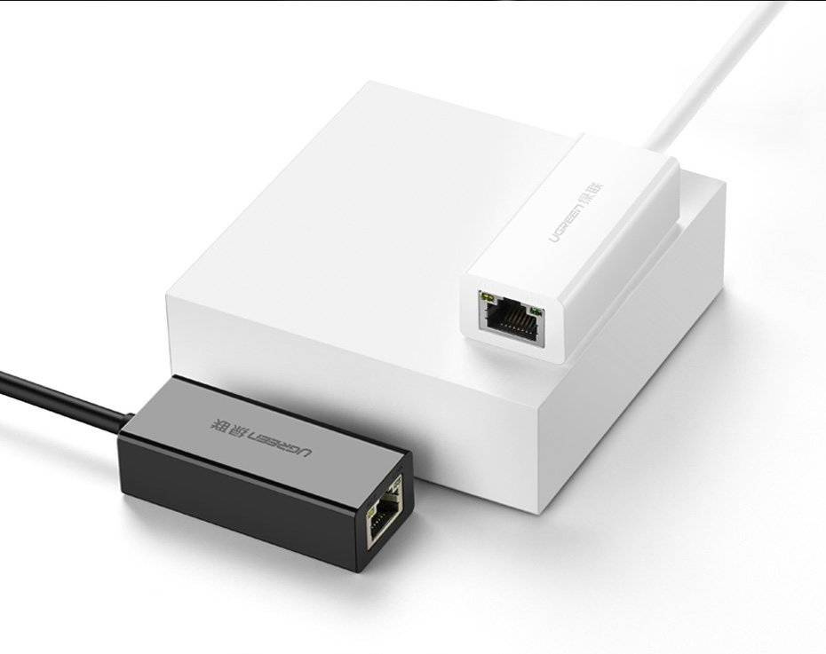  محول شبكة خارجي من Ugreen RJ45 - USB 3.2 Gen 1 (1000 ميجابت في الثانية / 1 جيجابت في الثانية) جيجابت إيثرنت أبيض (CR111 20255) 