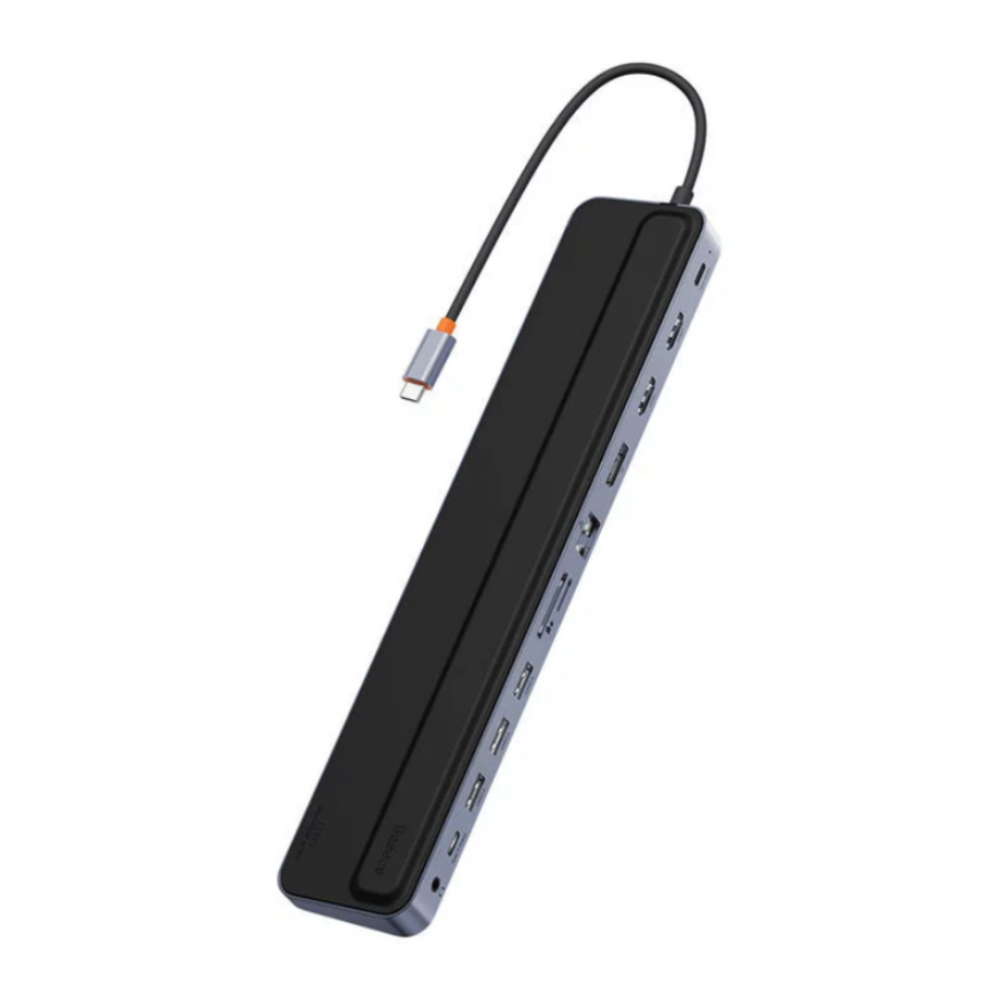  بيسوس - ELITEJOY GEN2 محول منافذ 12 في 1 - اسود 