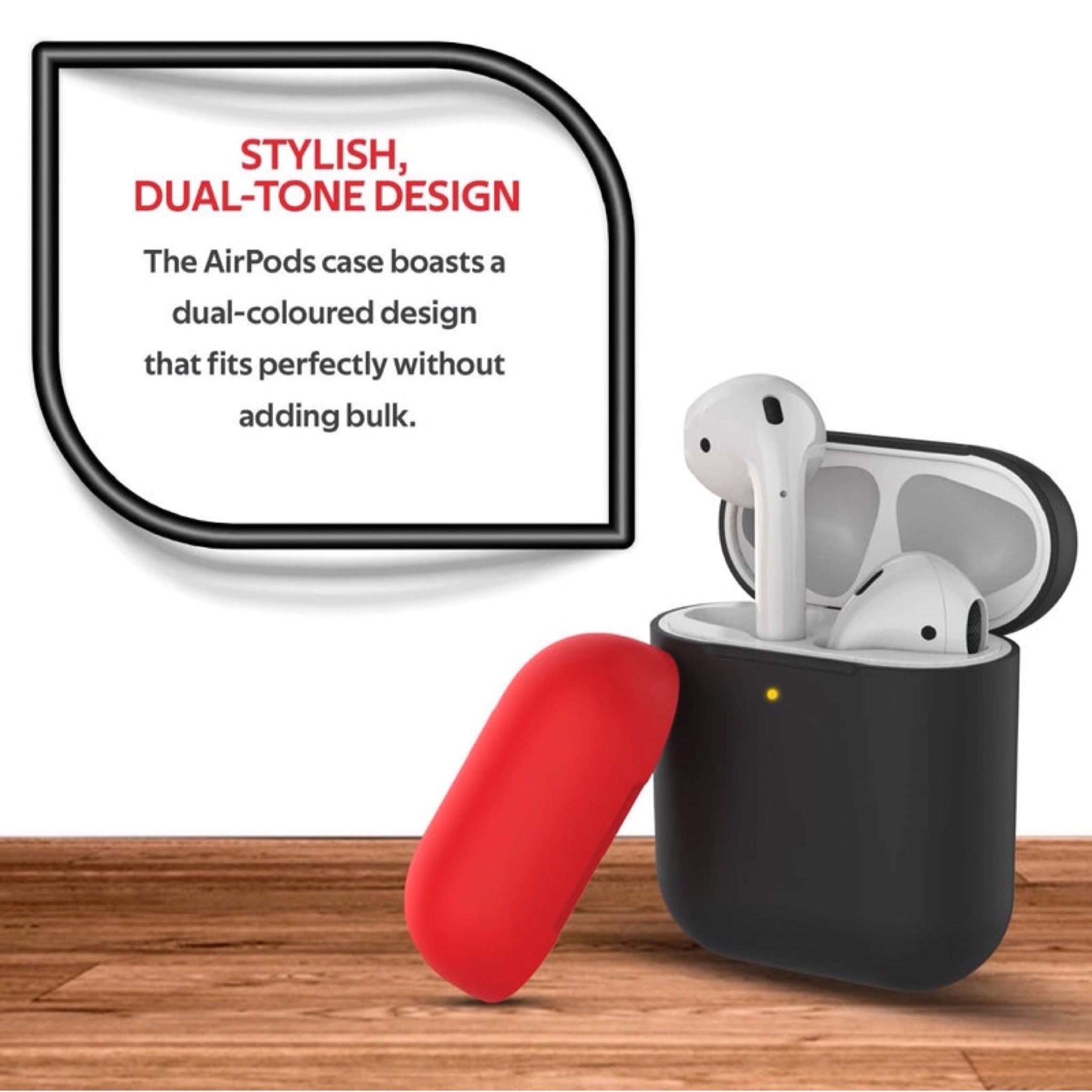  كفر ايربودز بطبقتين PROMATE Dual-Toned Multi-Design Protective Case 
