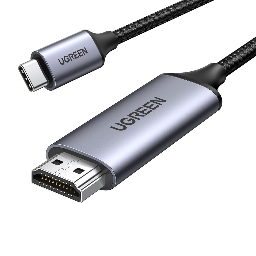  كابل UGREEN 4K UHD USB-C إلى HDMI بطول 1.5 متر MM142 (أسود) 