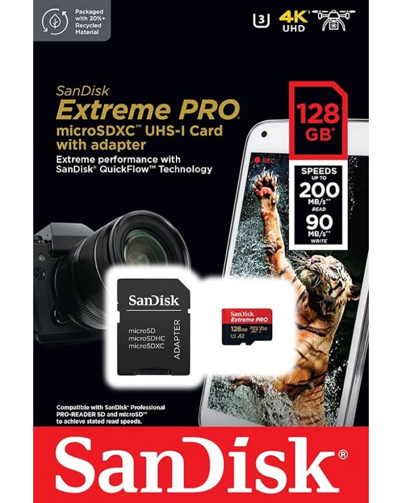  بطاقة Sandisk Extreme Pro 128GB - سرعة وأداء بلا حدود 