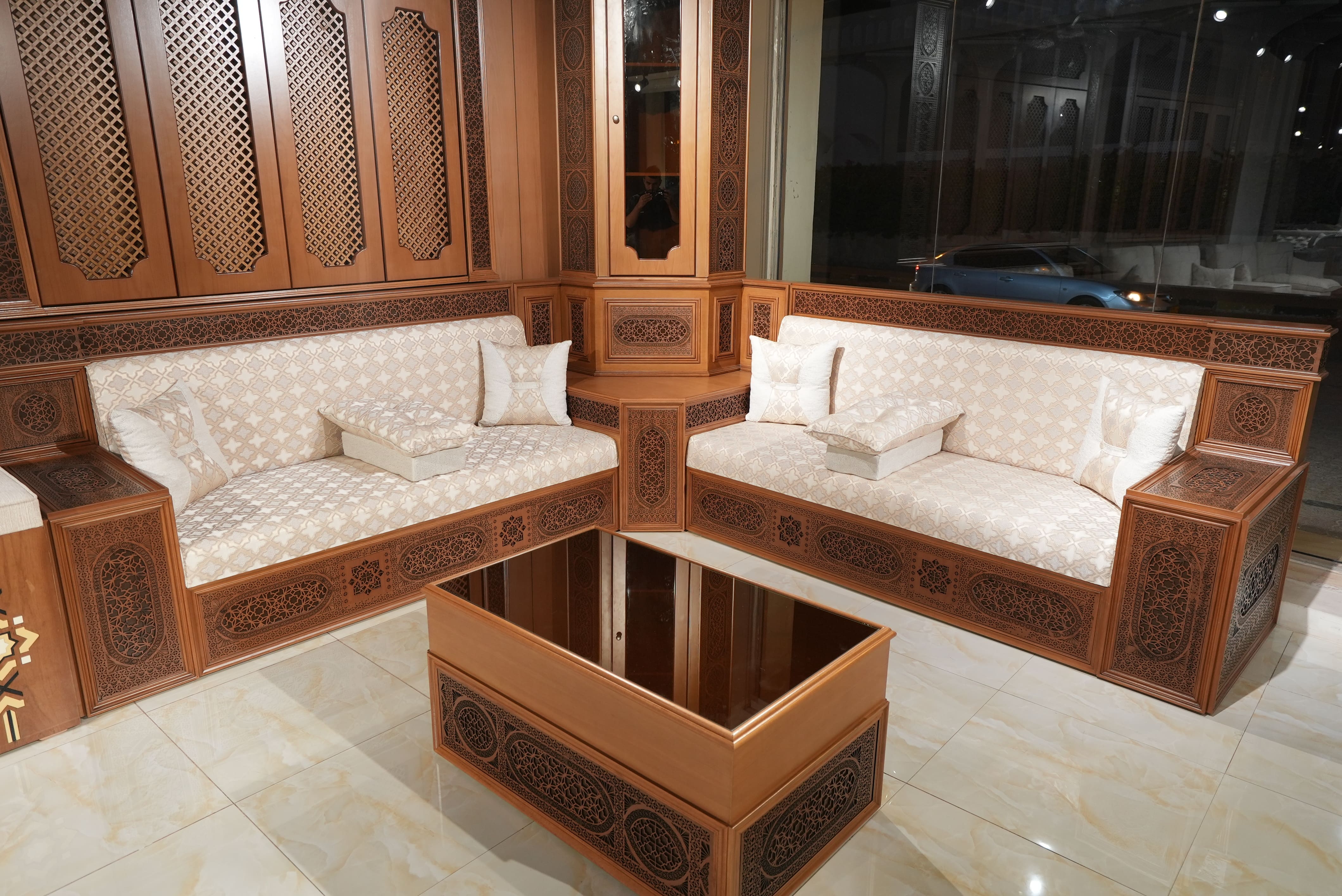  مجلس رجال نقش دمشقي عربي فاخر 