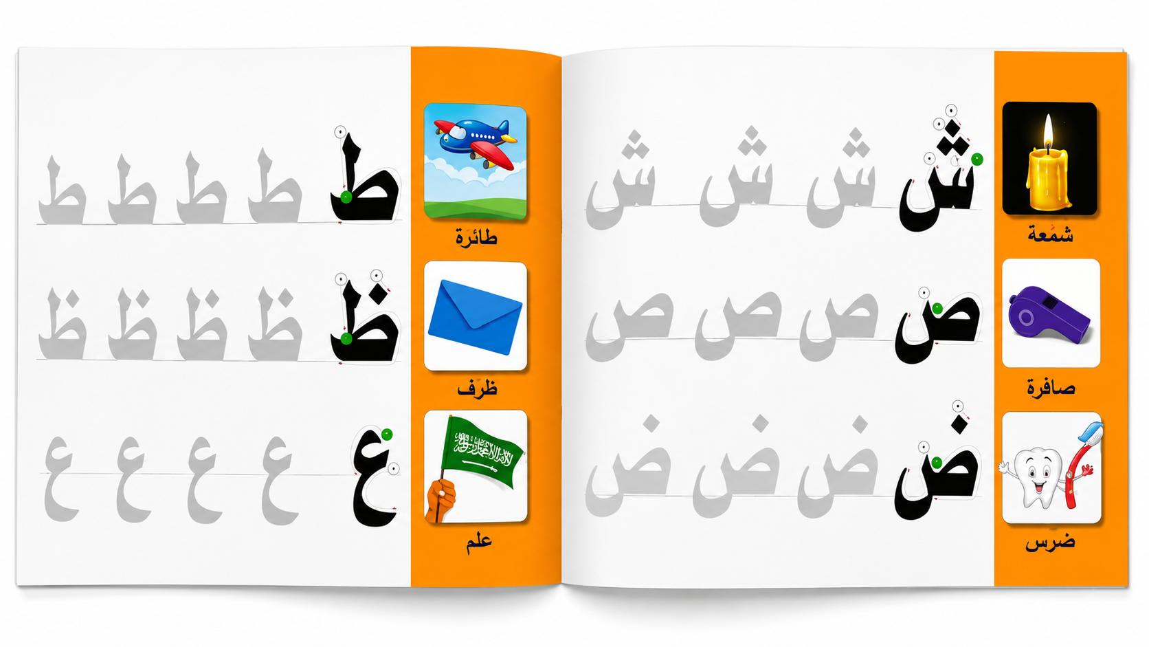 سبورة للتدريب على الكتابة والتعرف على الحروف والأرقام