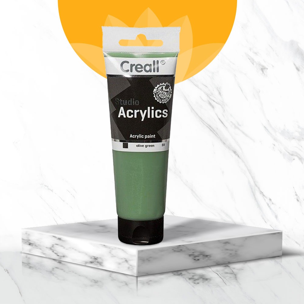 Creall Studio Acrylic Paint | ألوان أكريلك رقم 59 أخضر زيتوني