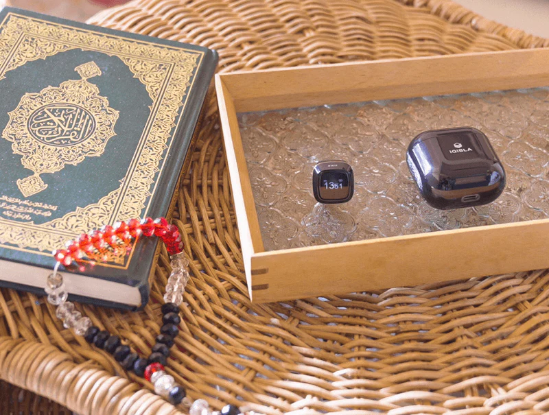 خاتم تسبيح إلكتروني منبه بأوقات الصلاة