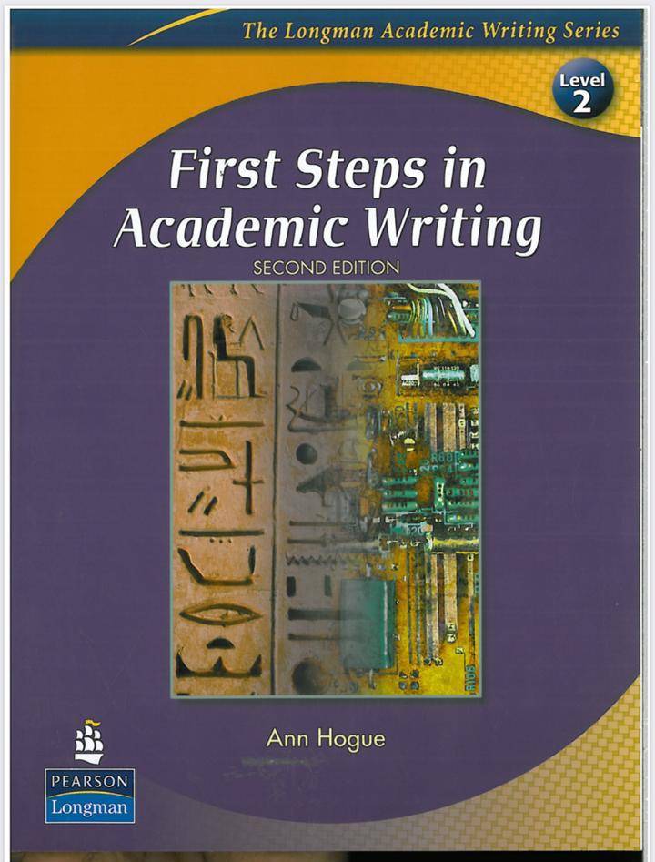 كتاب first steps in academic writing