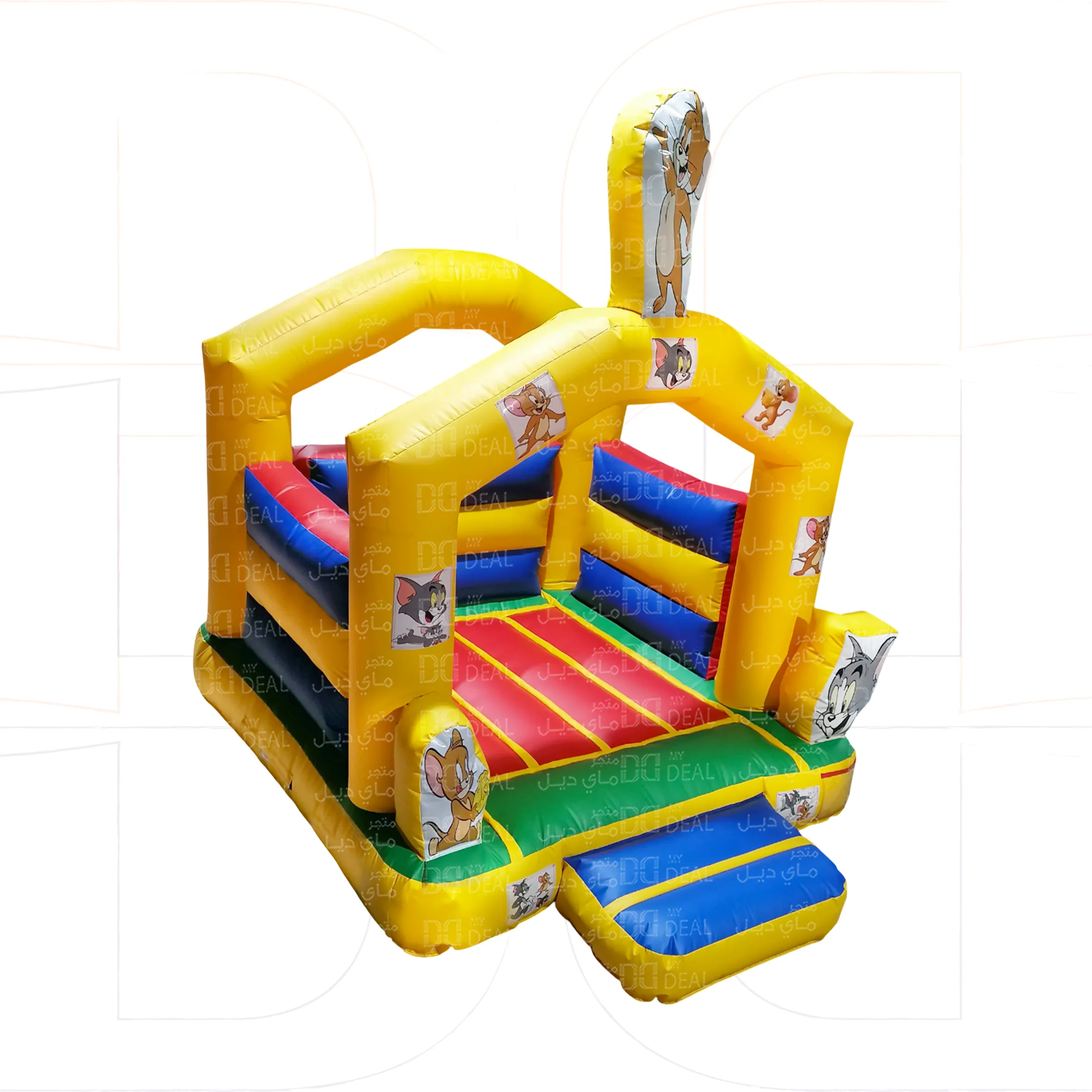 نطيطه هوائية شخصية توم وجيري  مع درج 3.5*3 متر 