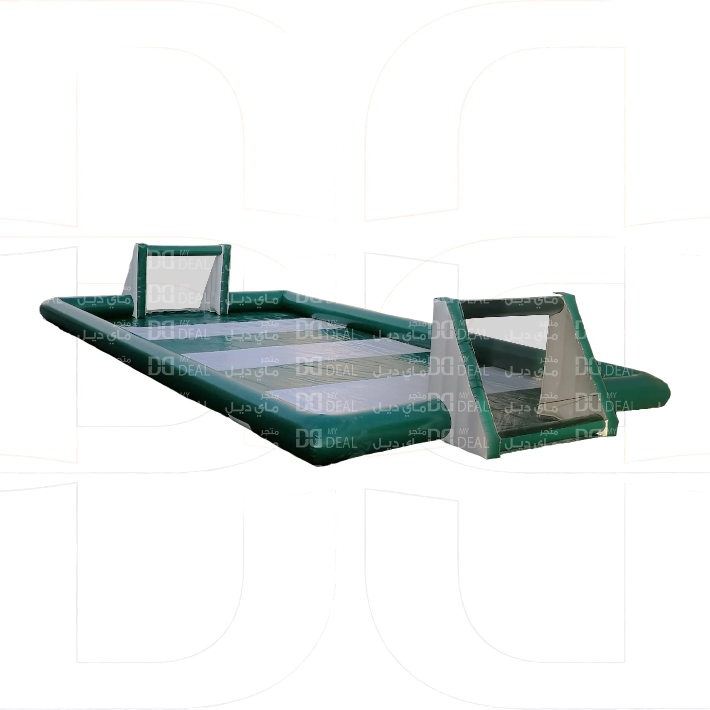 ملعب صابون لون ابيض واخضر  16 * 8 متر
