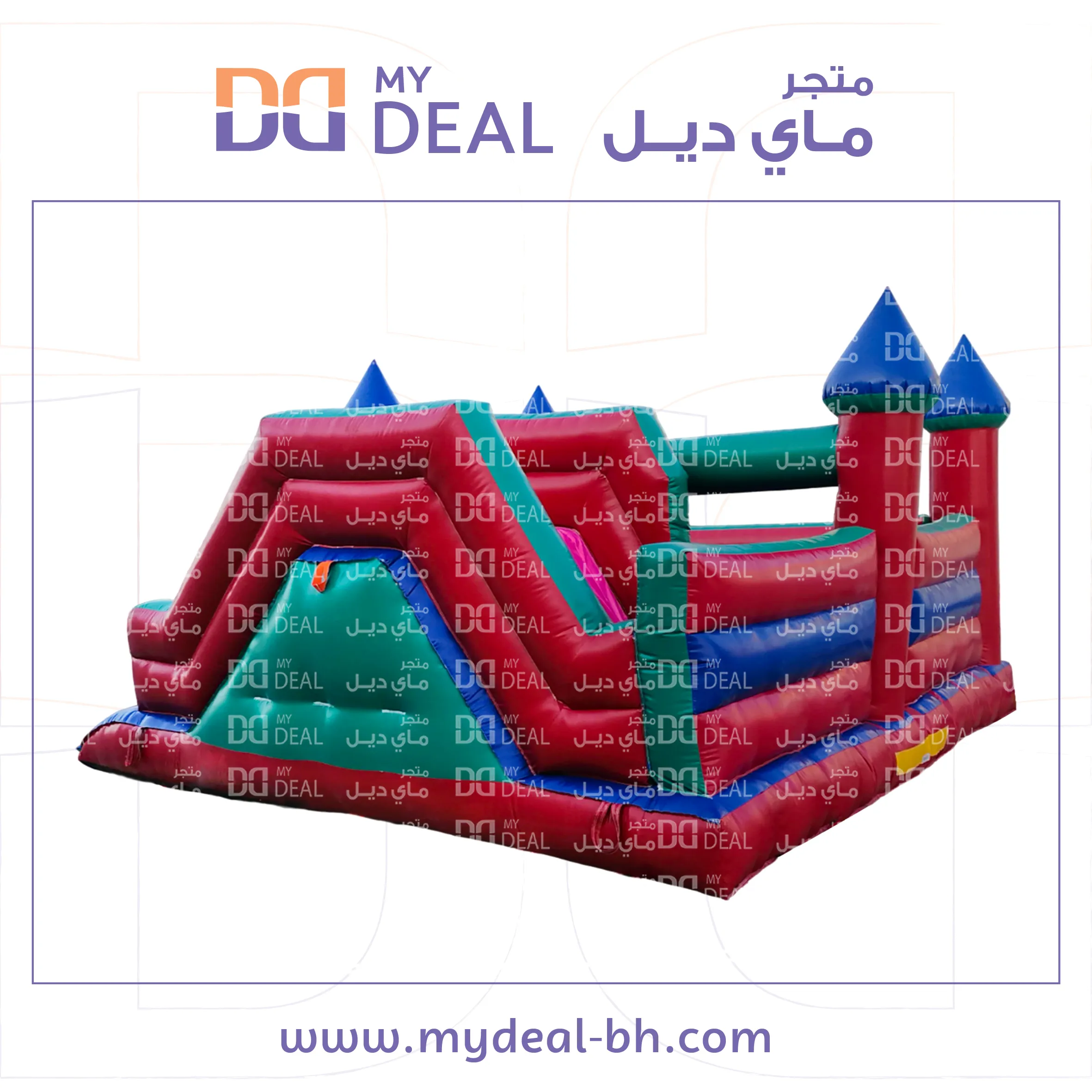 زحليقة مع نطيطة جانبية وسلم 5 * 5 متر