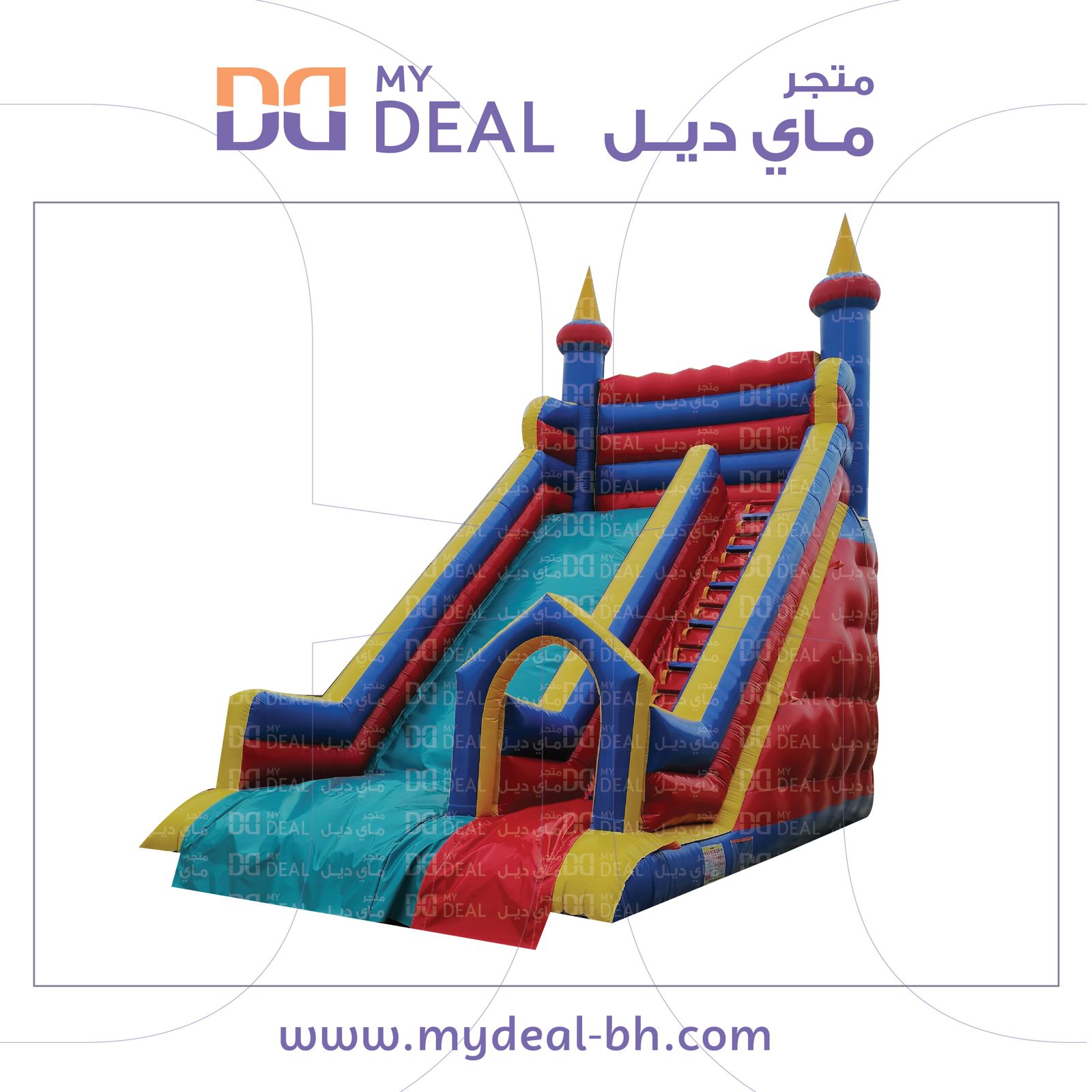 زحليقة مع سلم و بوابة 8 متر في 4.50 مترفي 8 متر