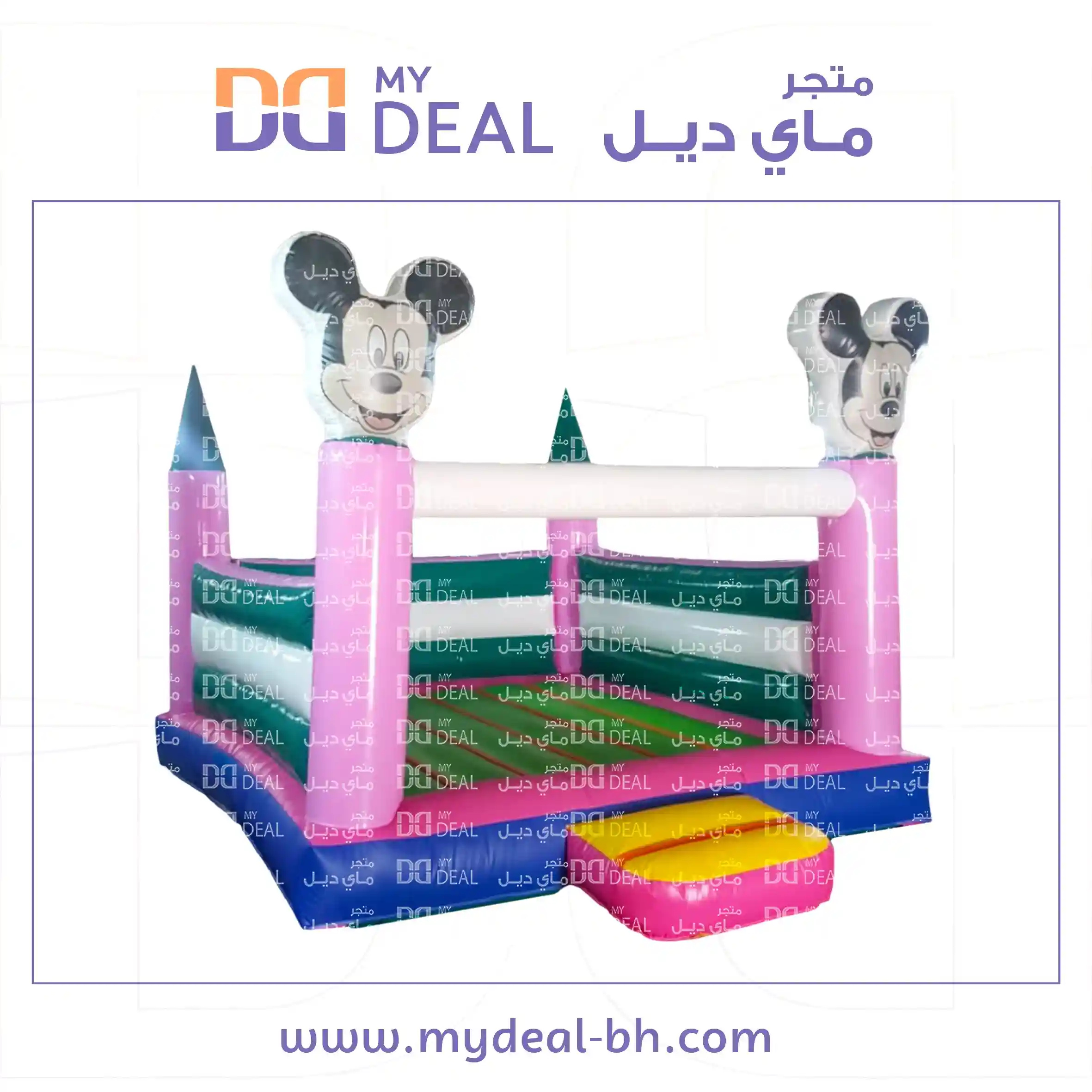 نقيزة ميكي ماوس هوائية مع درج  4*4 متر