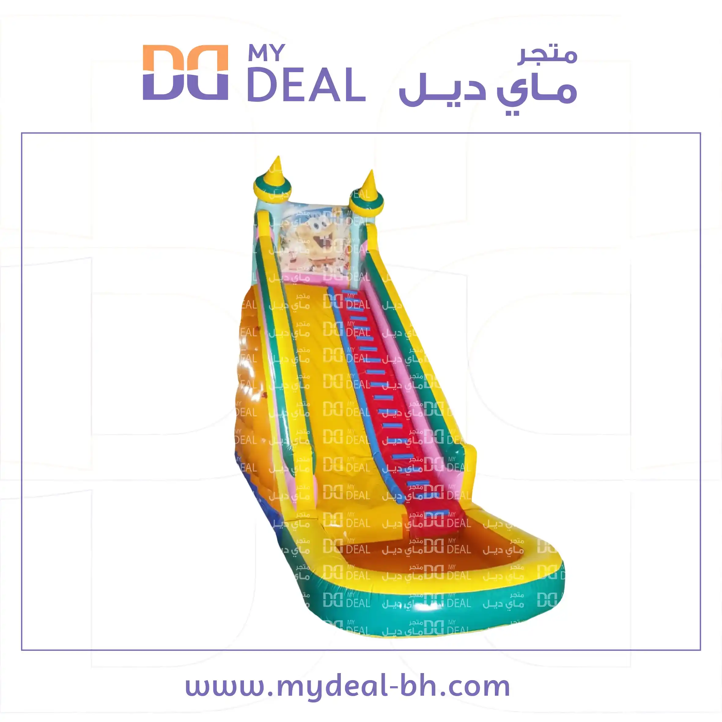 زحليقة مائية طول 9 متر عرض 3.30 متر ارتفاع 9 متر