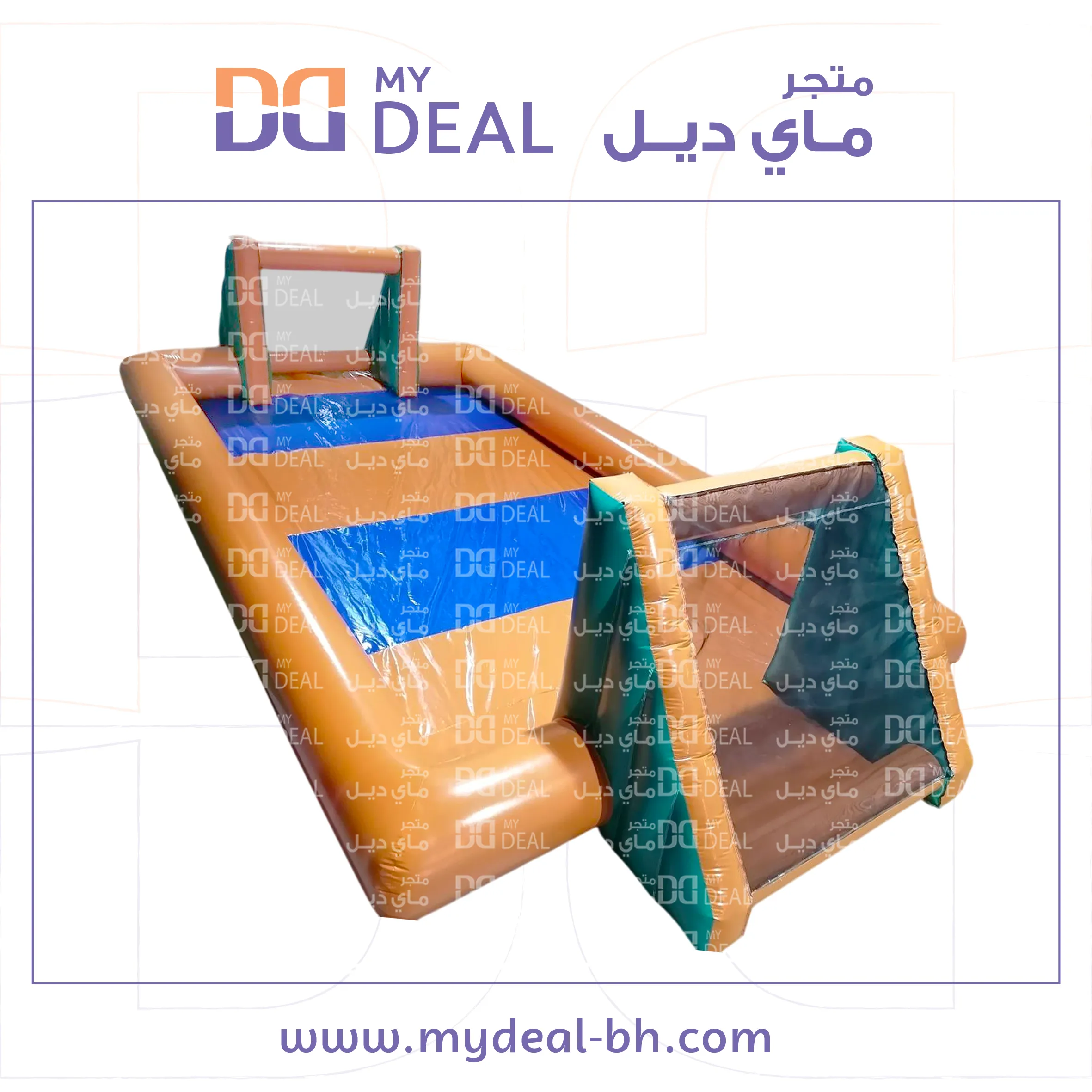 ملعب صابوني برتقالي و أزرق 10* 5متر