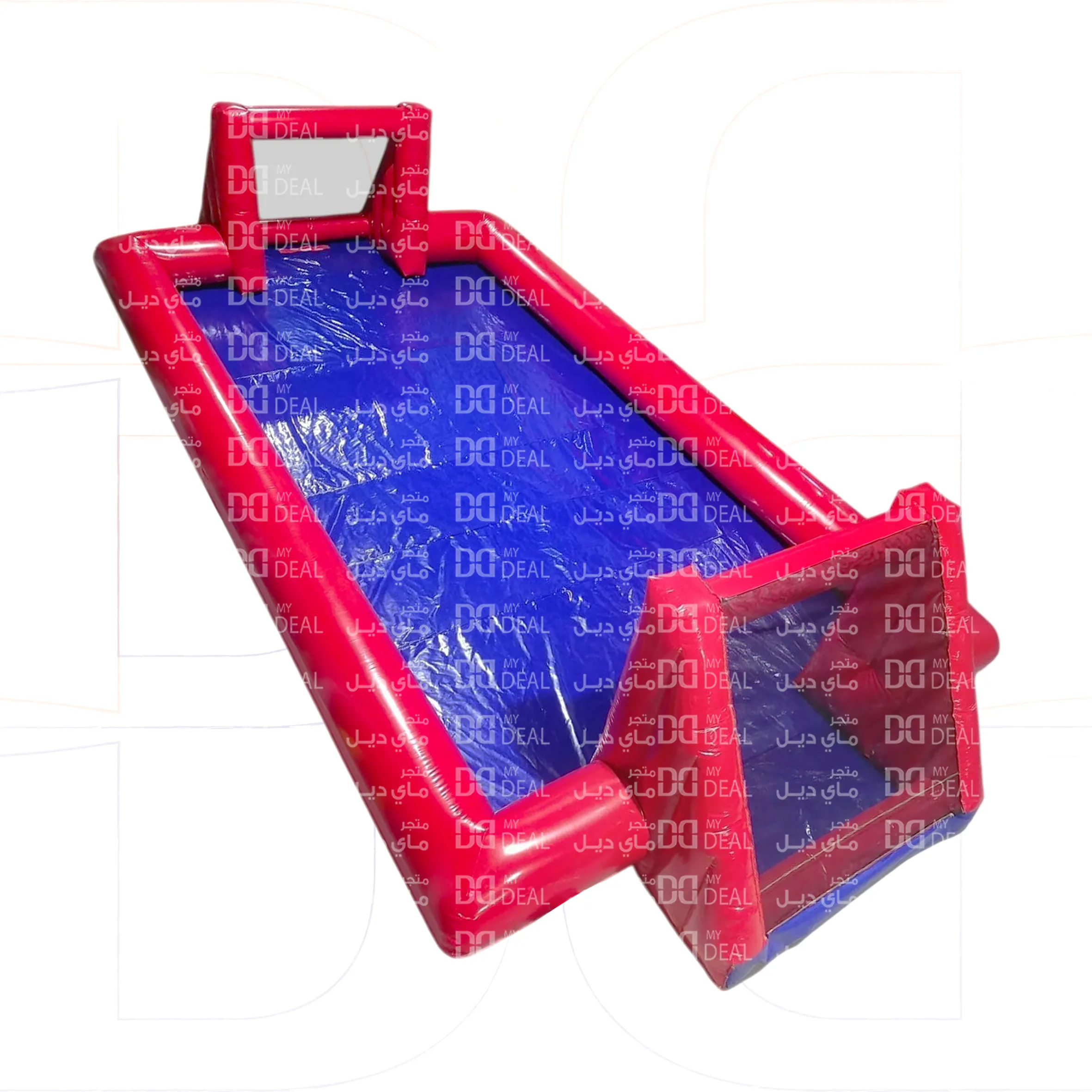 ملعب صابوني لون أزرق وأحمر  10*5 متر 