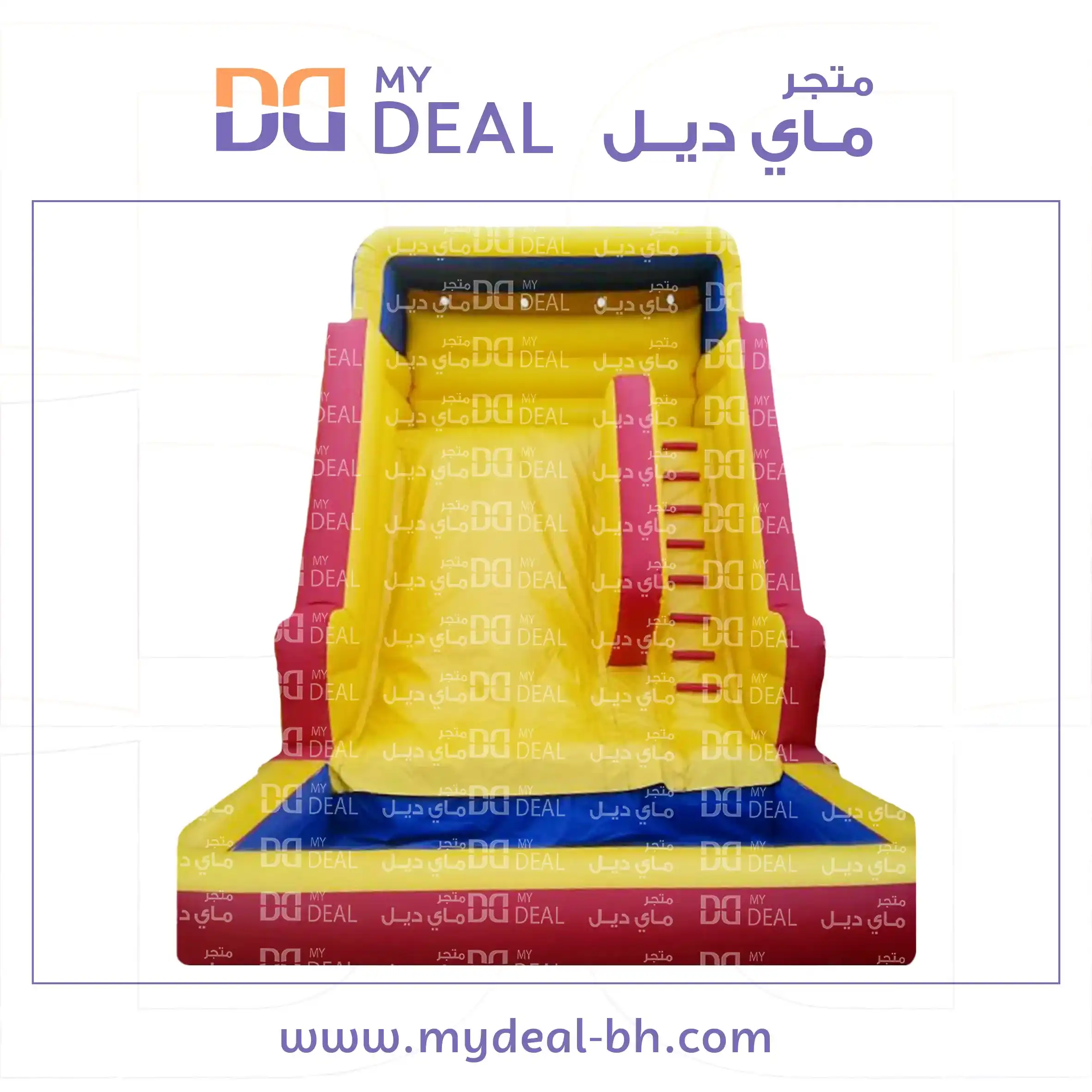 زحليقة مائية مع مظلة علوية طول 6 متر عرض 4.5 متر ارتفاع 6 متر