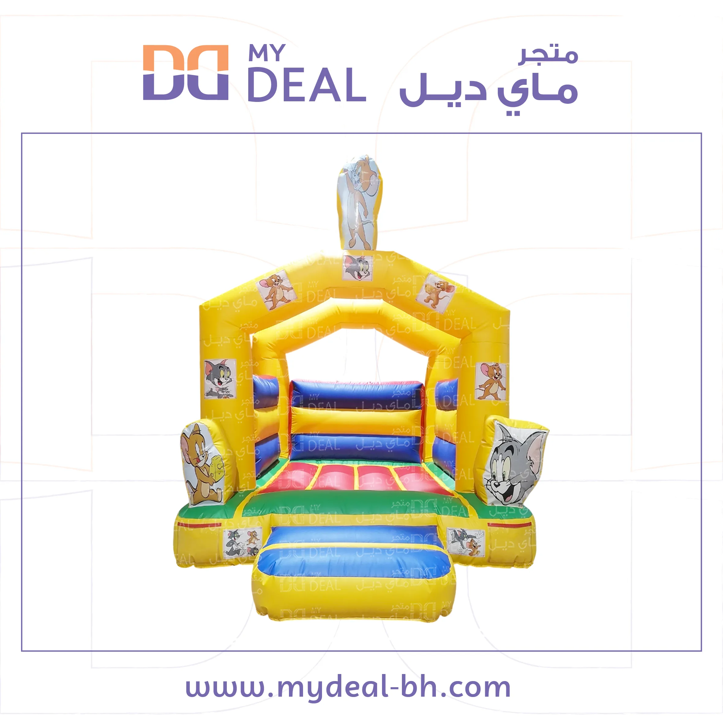 نطيطه هوائية شخصية توم وجيري  مع درج 3.5*3 متر 