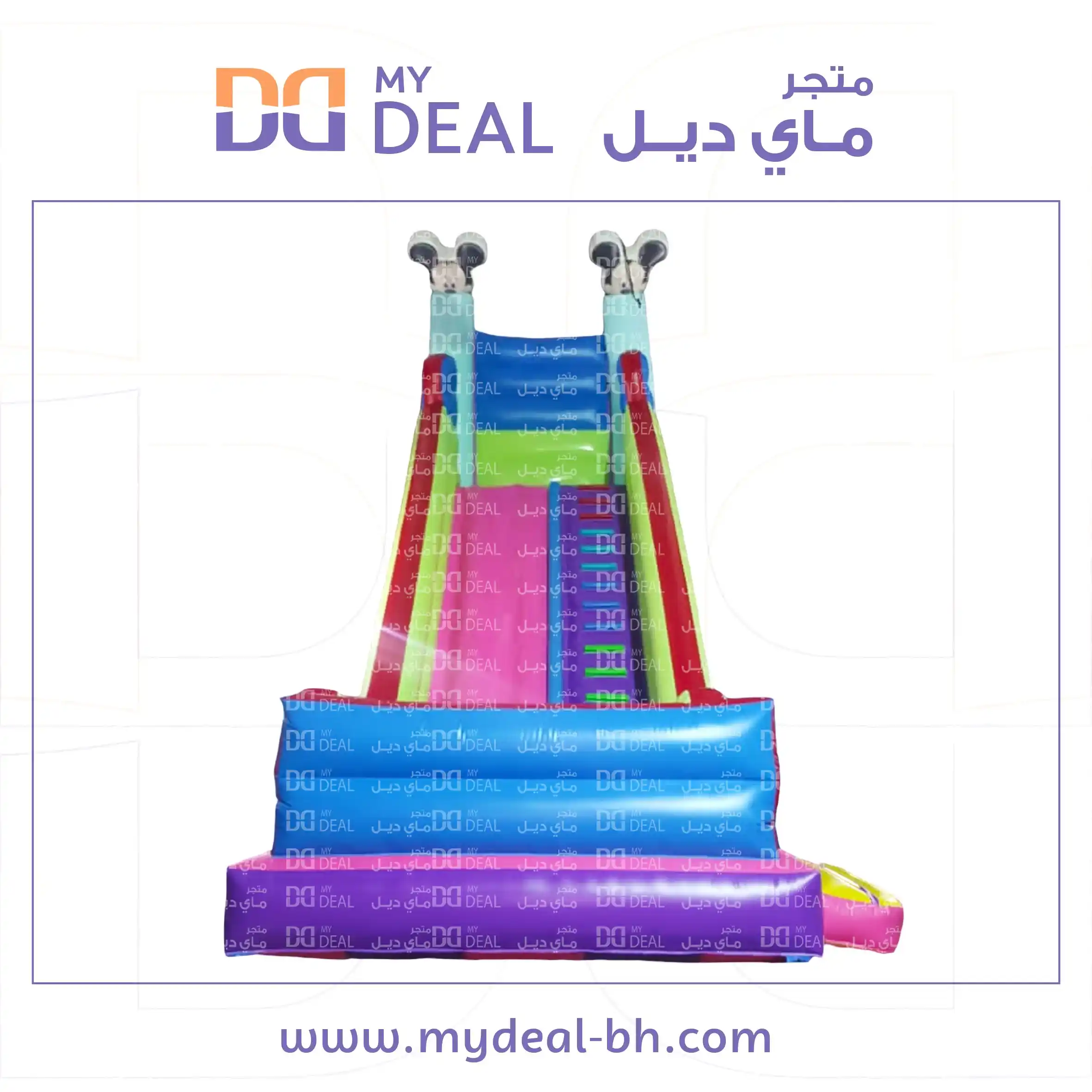 زحليقة ميكي ماوس مع سلم وجدار وبوابة ودرج 8*4*8 متر