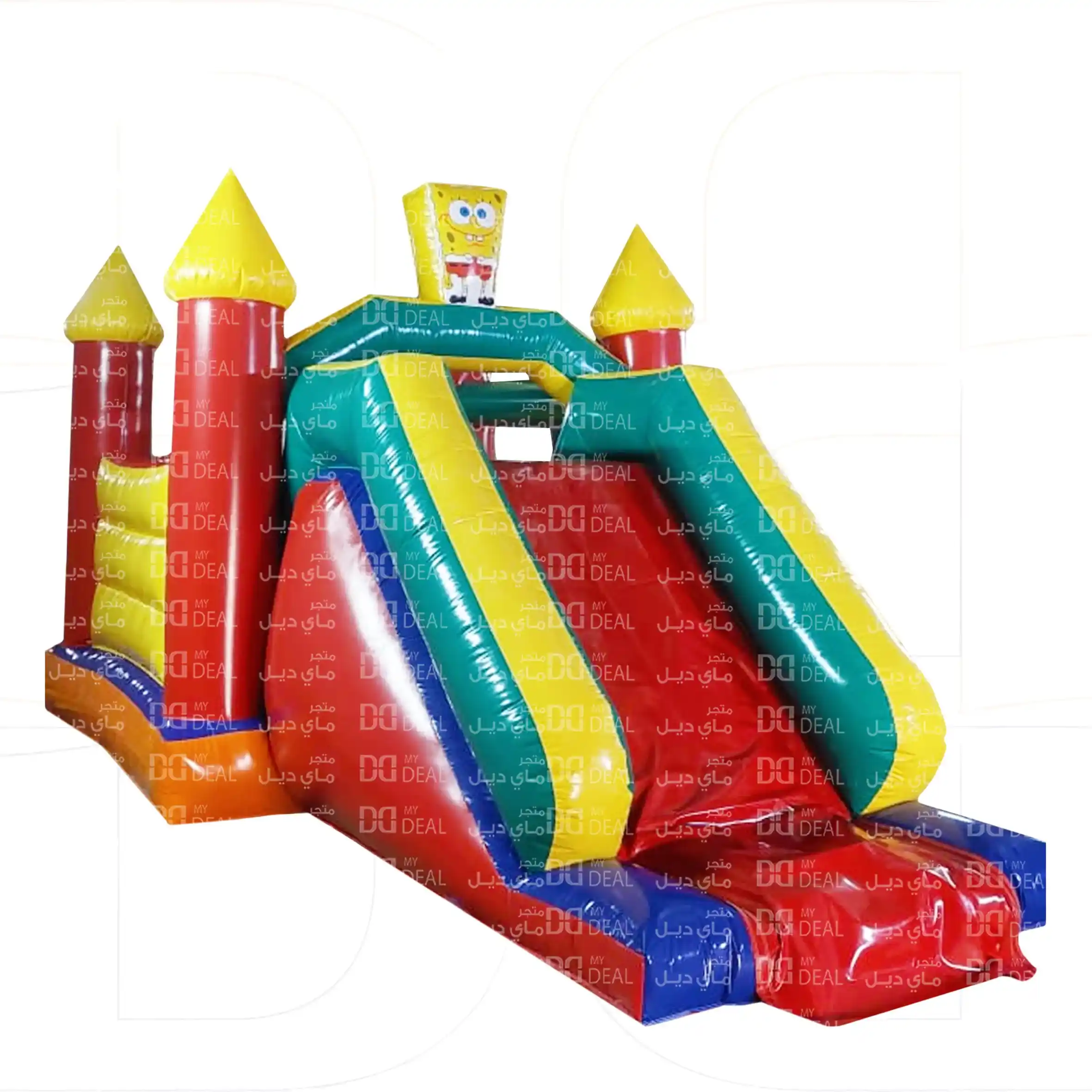 نطيطة مع زحليقة شخصية سبونج بوب 5.50* 3.80 *3 متر
