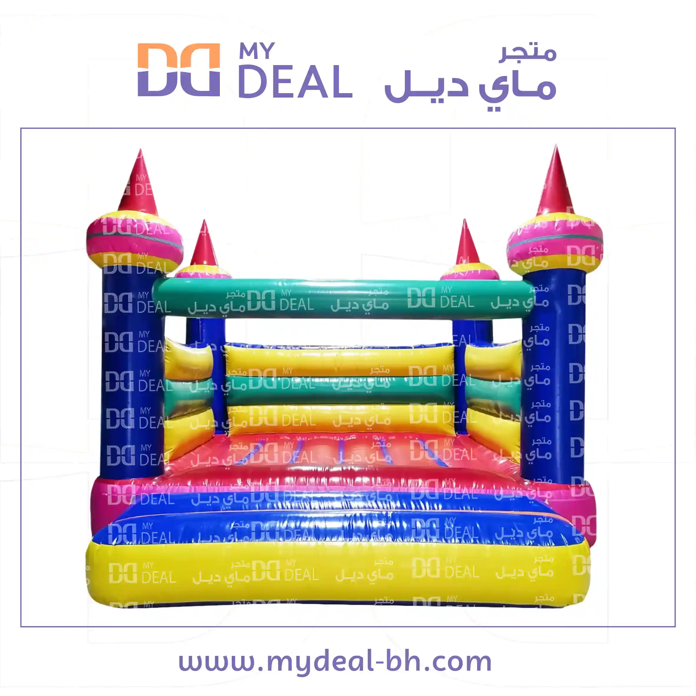 نطيطة هوائية مع درج كبير 4*4 متر