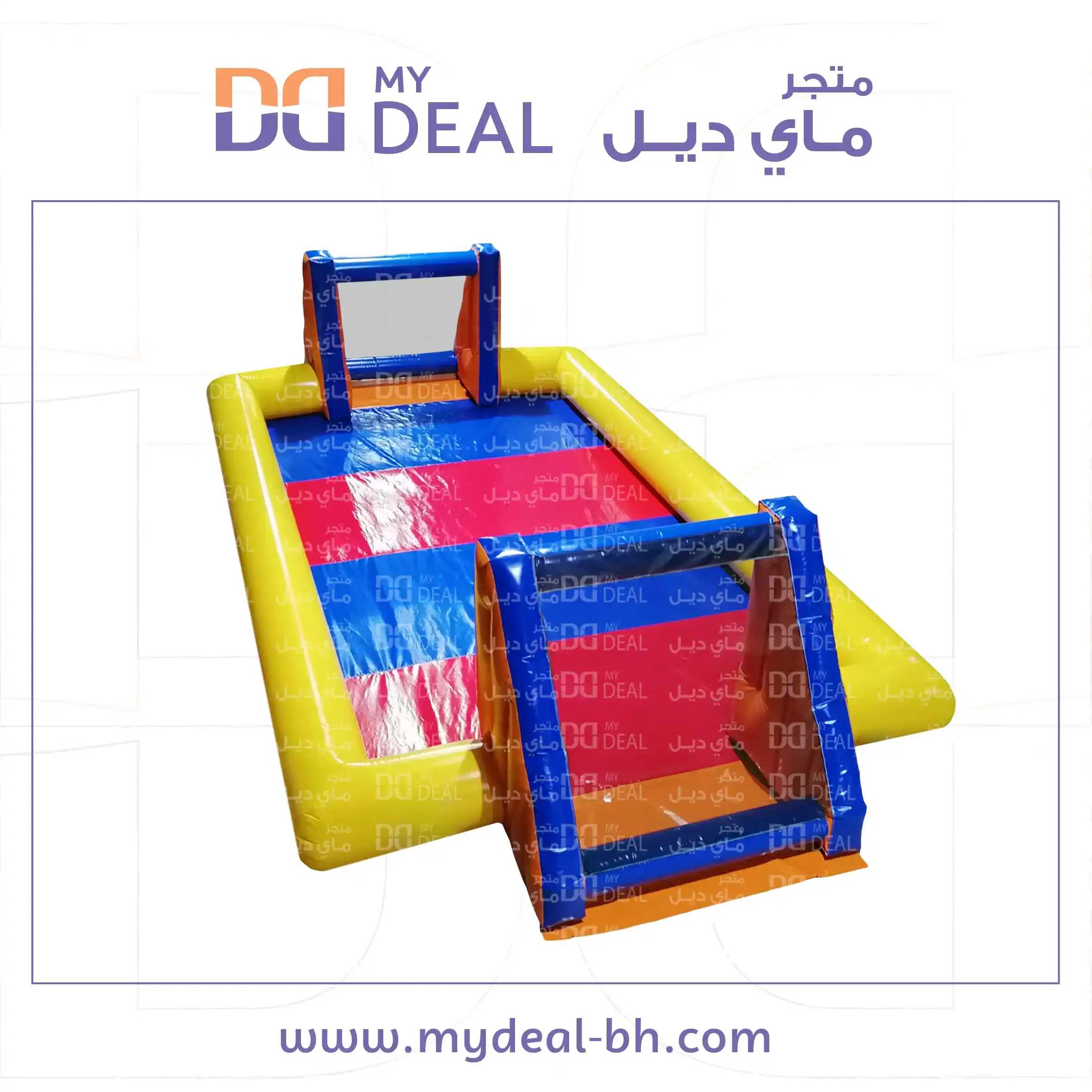 ملعب صابوني الطول ١٠ متر في العرض ٥ متر