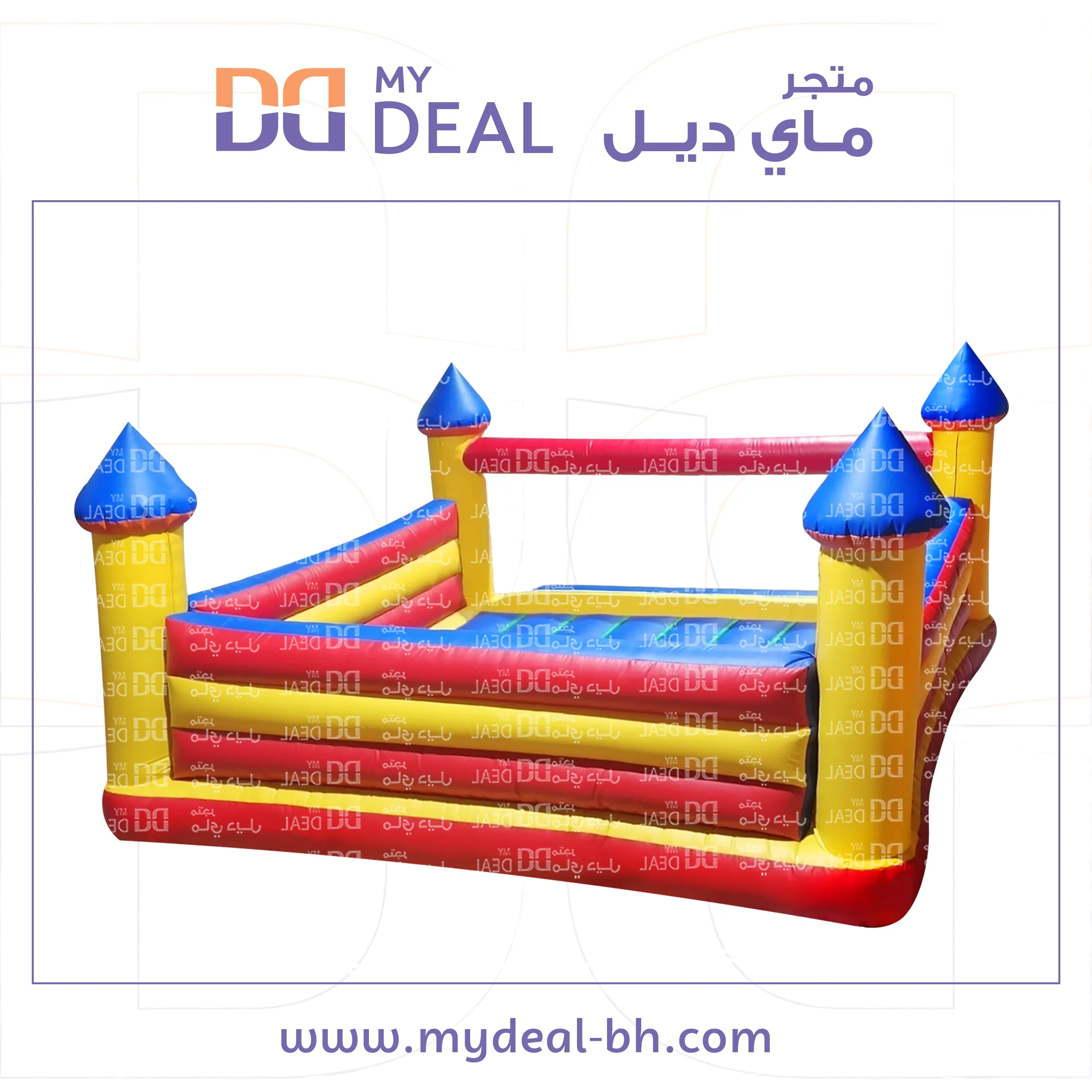 نطيطه هوائية بيت هزاز مع درج كبير  5*5 متر 
