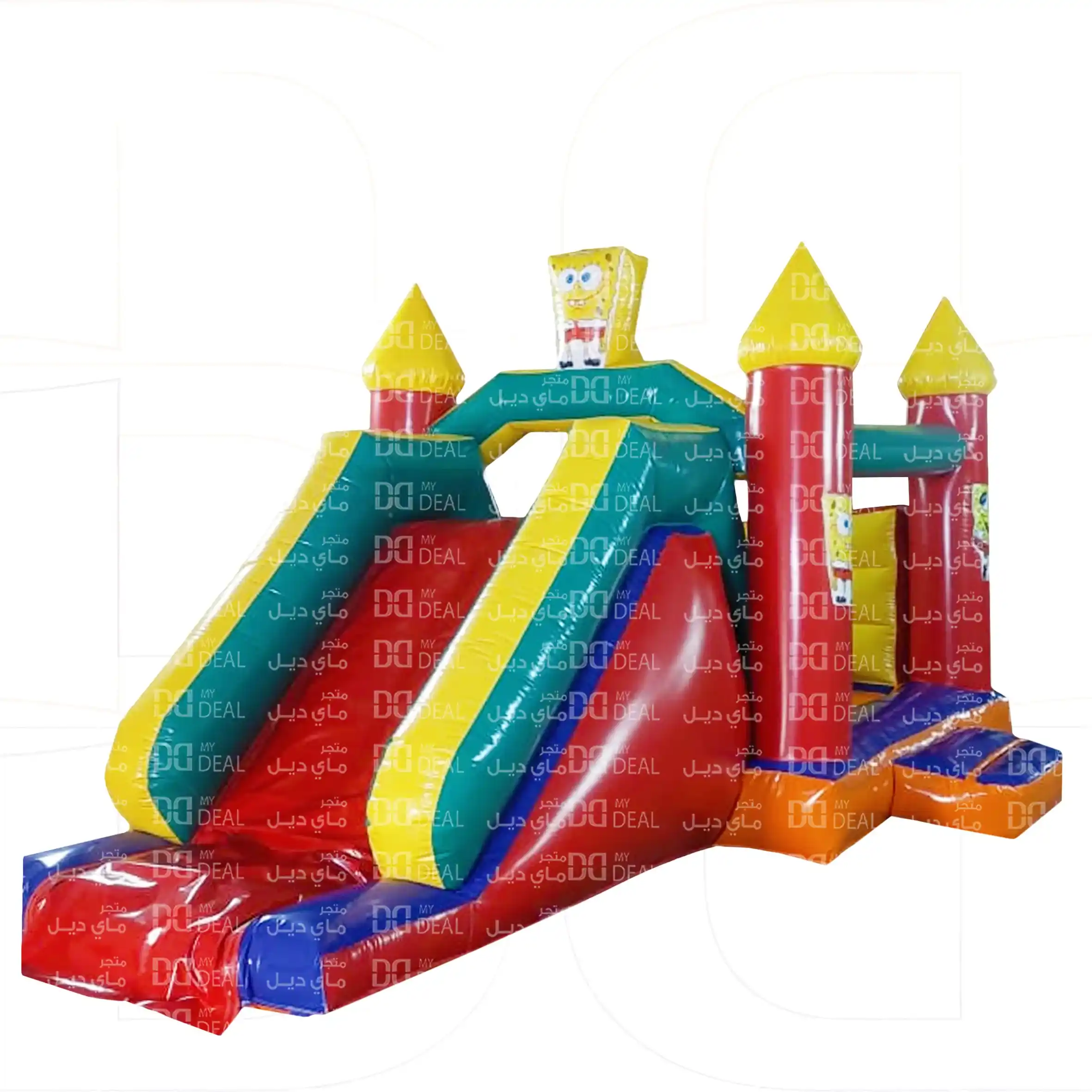 نطيطة مع زحليقة شخصية سبونج بوب 5.50* 3.80 *3 متر