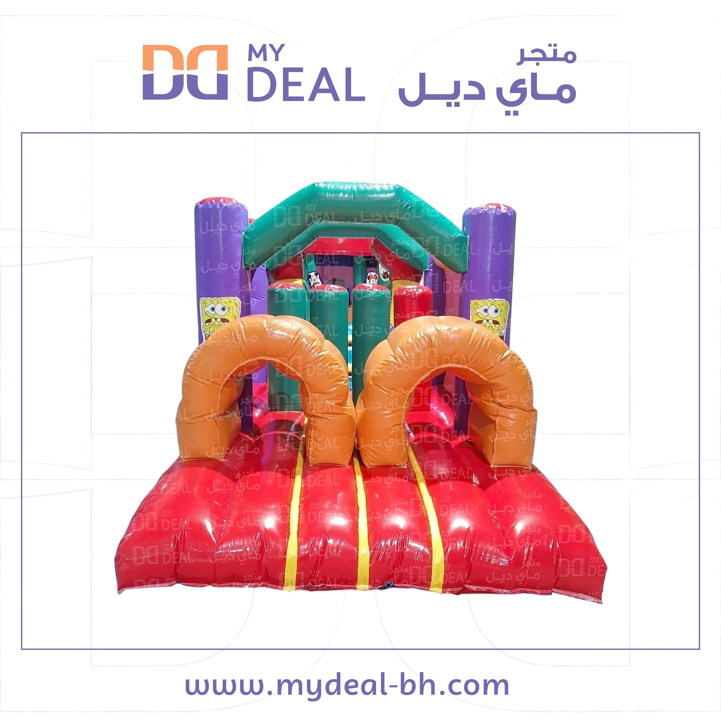 نقازية مع زحليقة مع شخصية سبونج بوب 5.70 *2.50*2.10 متر