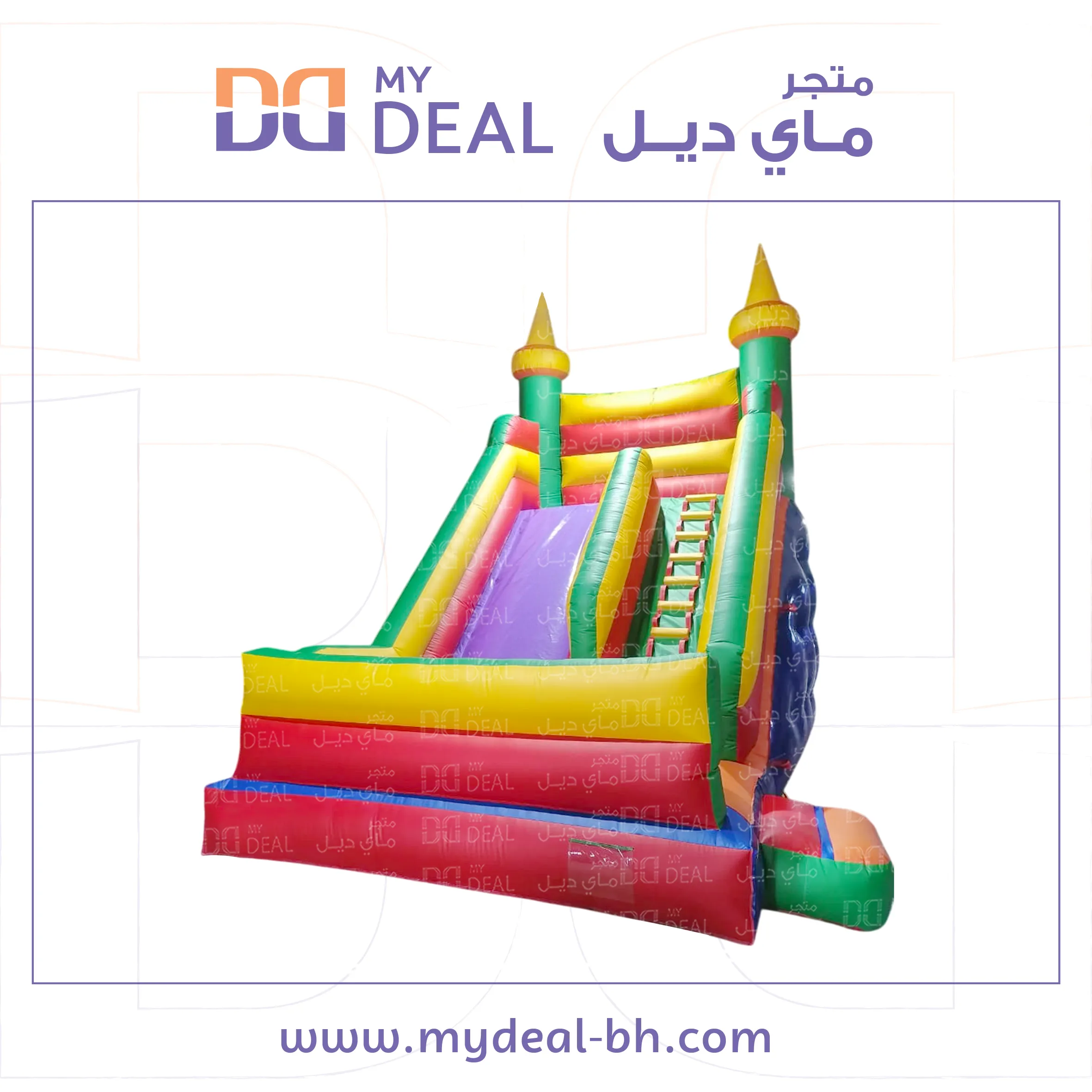 زحليقة مع جدار ونطيطة ودرج جانبي 6*4.50*6 متر