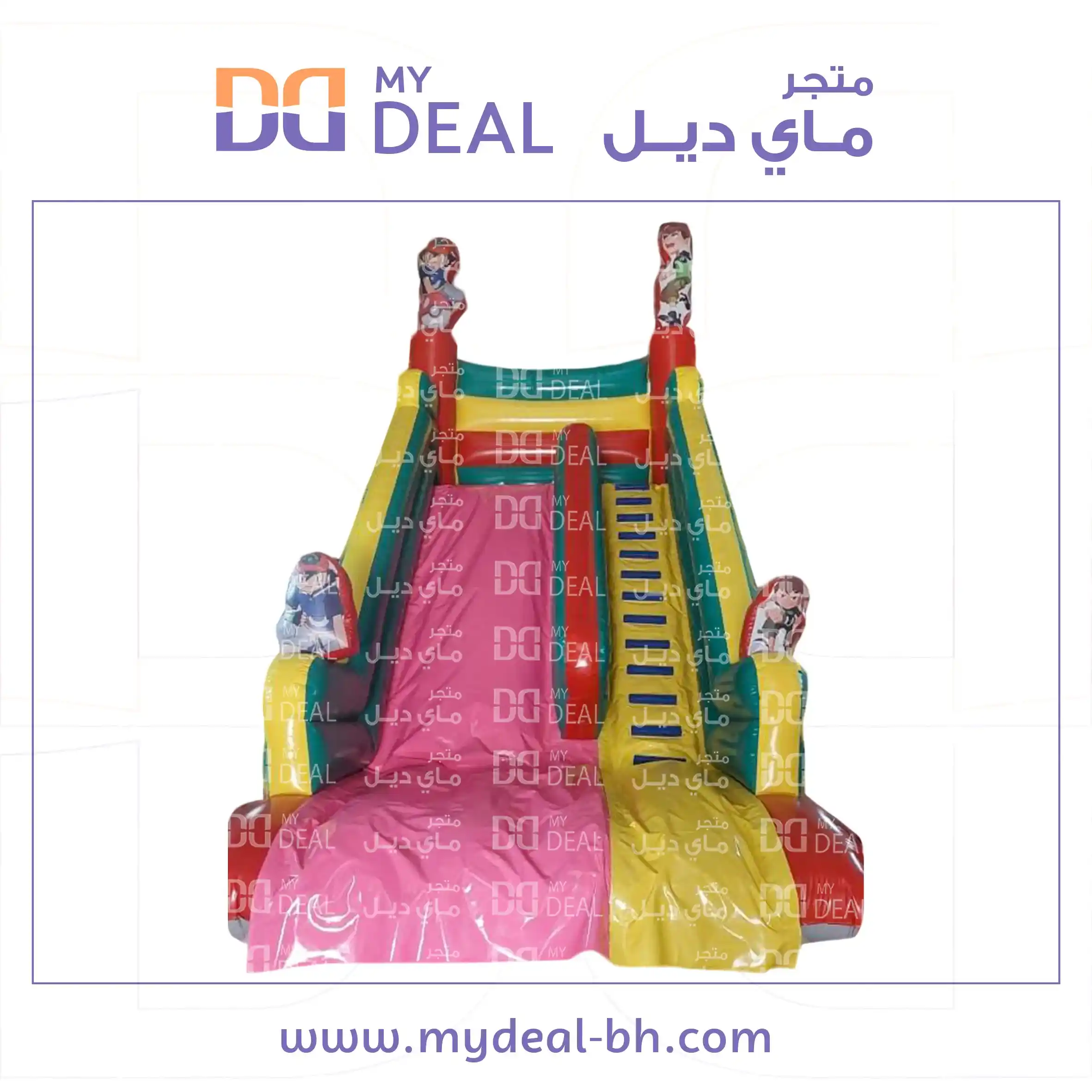 زحليقة مع حوض مائي وسلم الطول ٦ متر العرض ٤ متر الارتفاع ٦ متر