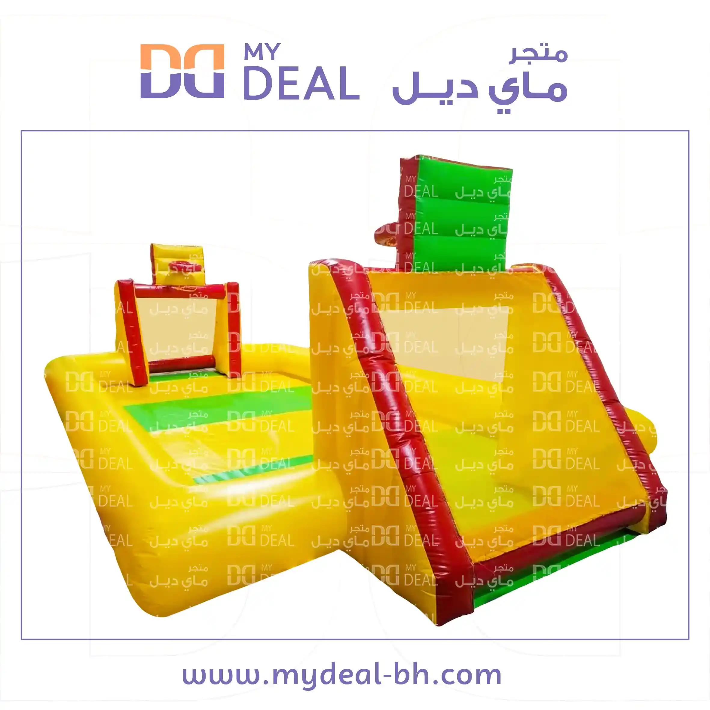 ملعب صابوني الطول ١٠ متر العرض ٥ متر مع سلة