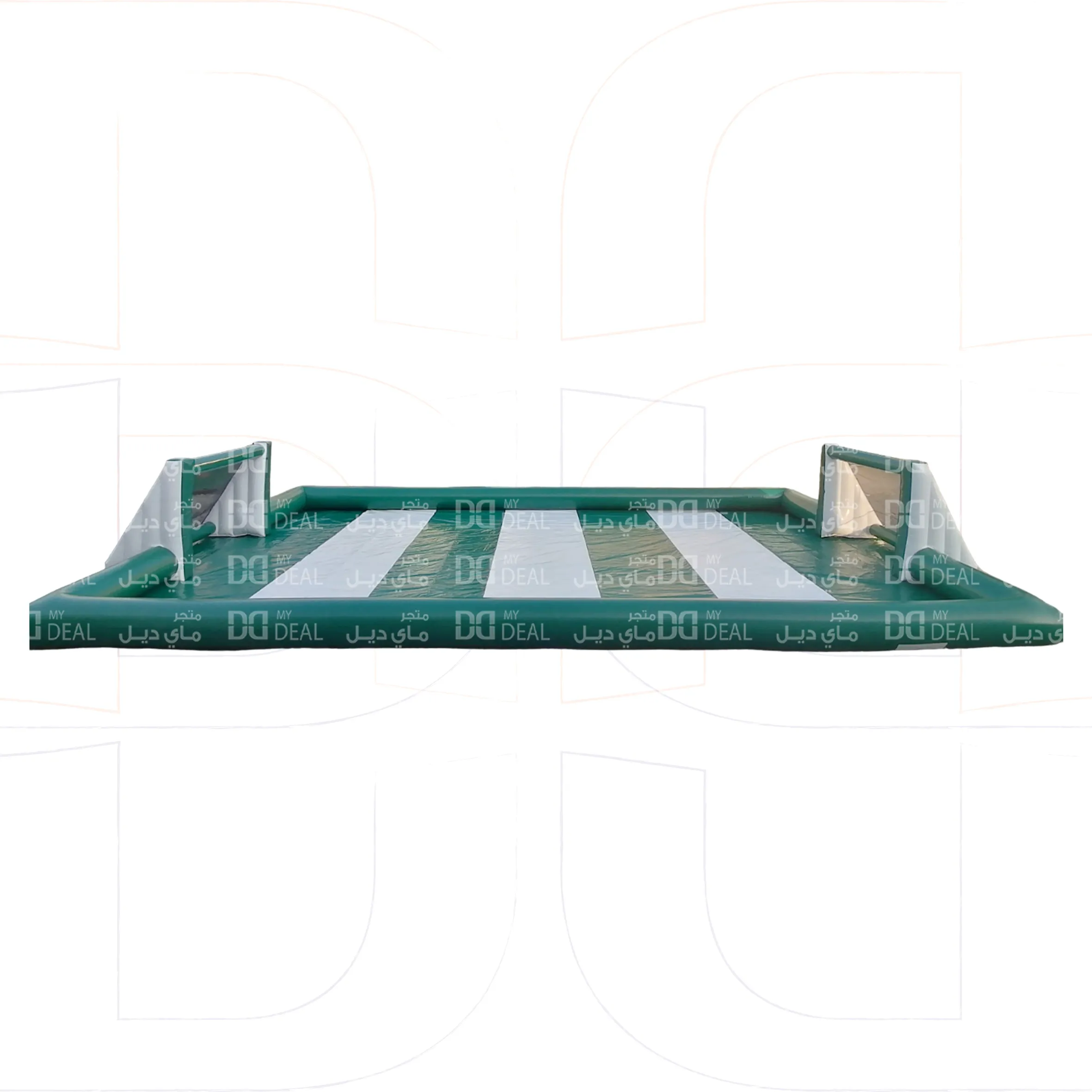 ملعب صابون لون ابيض واخضر  16 * 8 متر