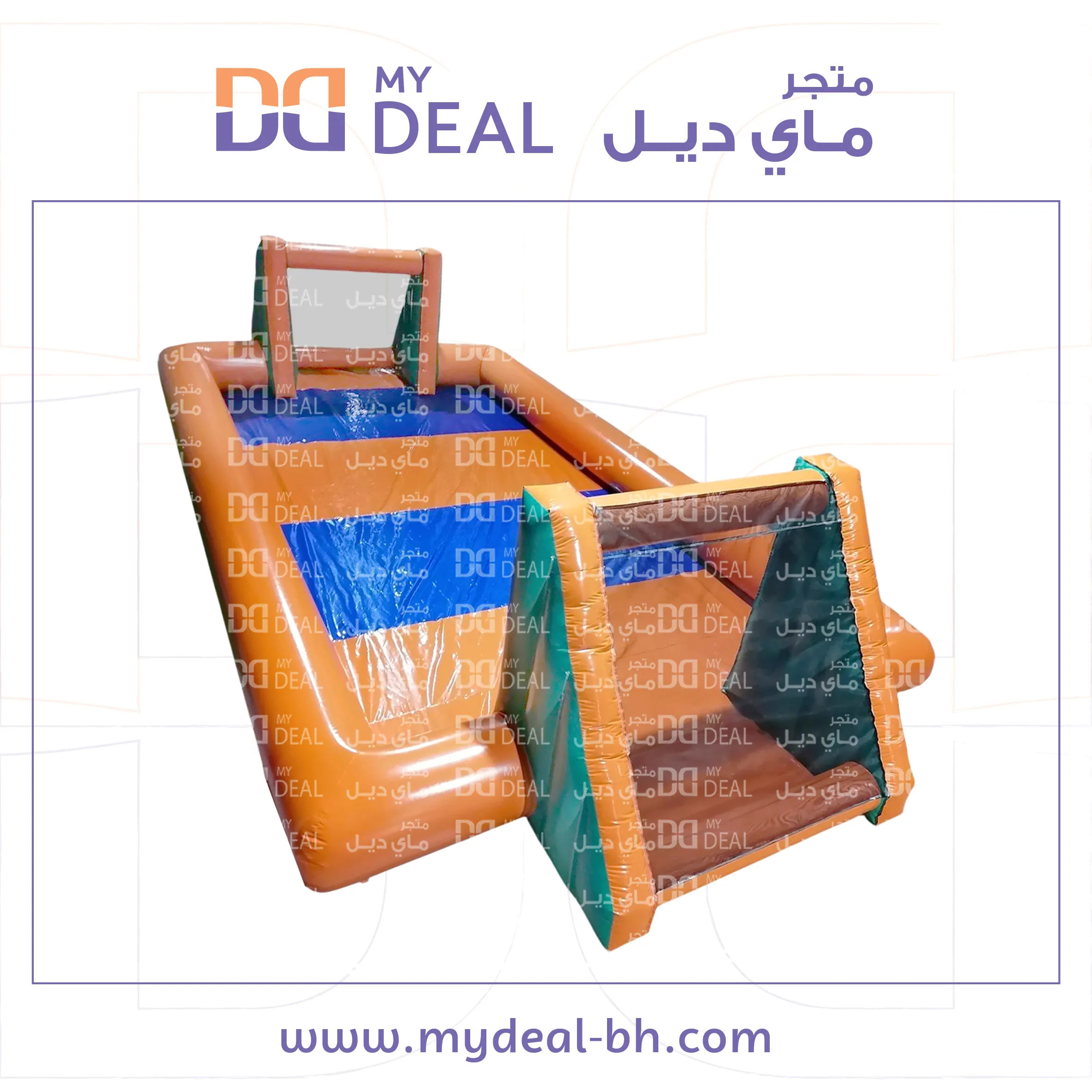 ملعب صابوني برتقالي و أزرق 10* 5متر