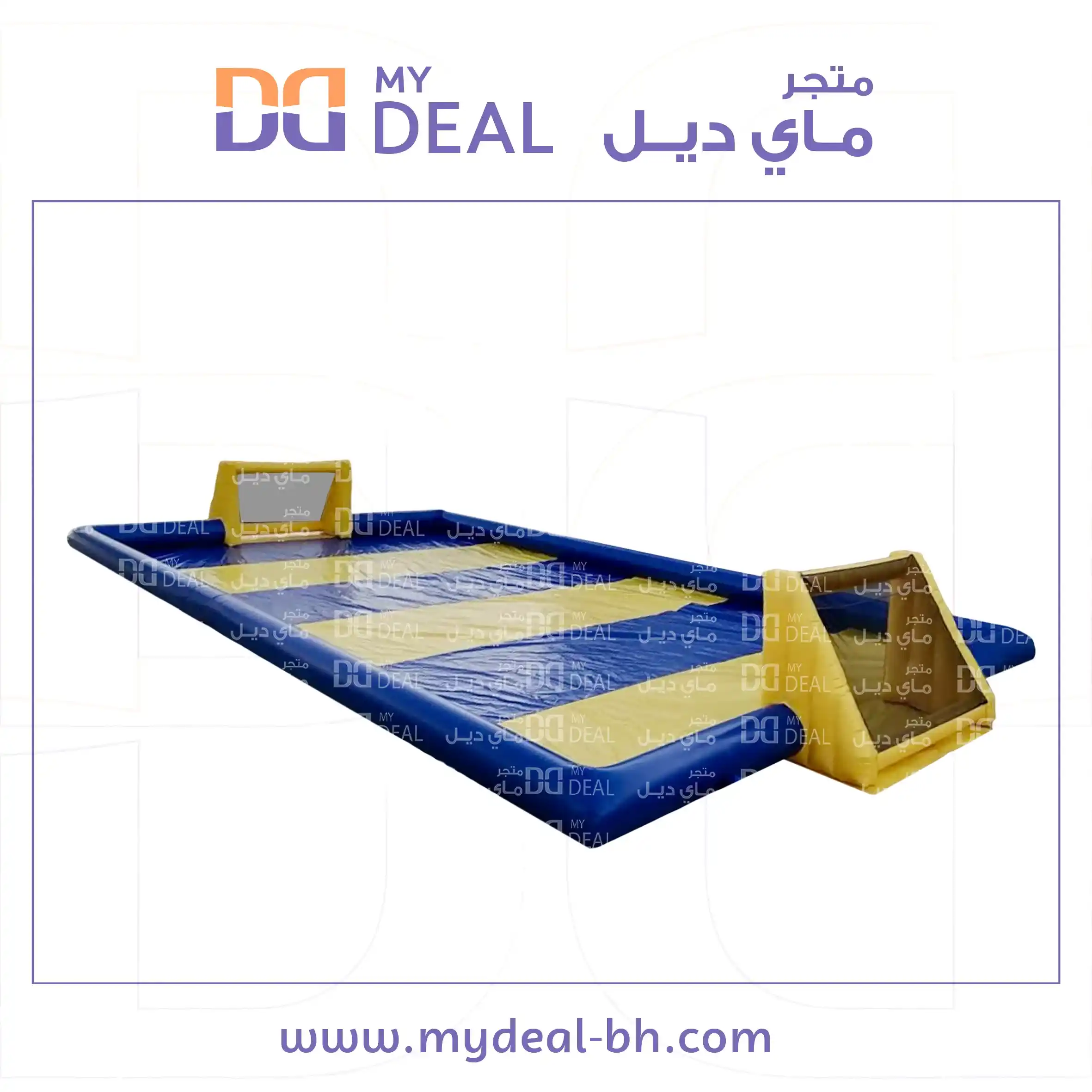 ملعب صابوني الطول ٢٨ متر في عرض ١٤ متر