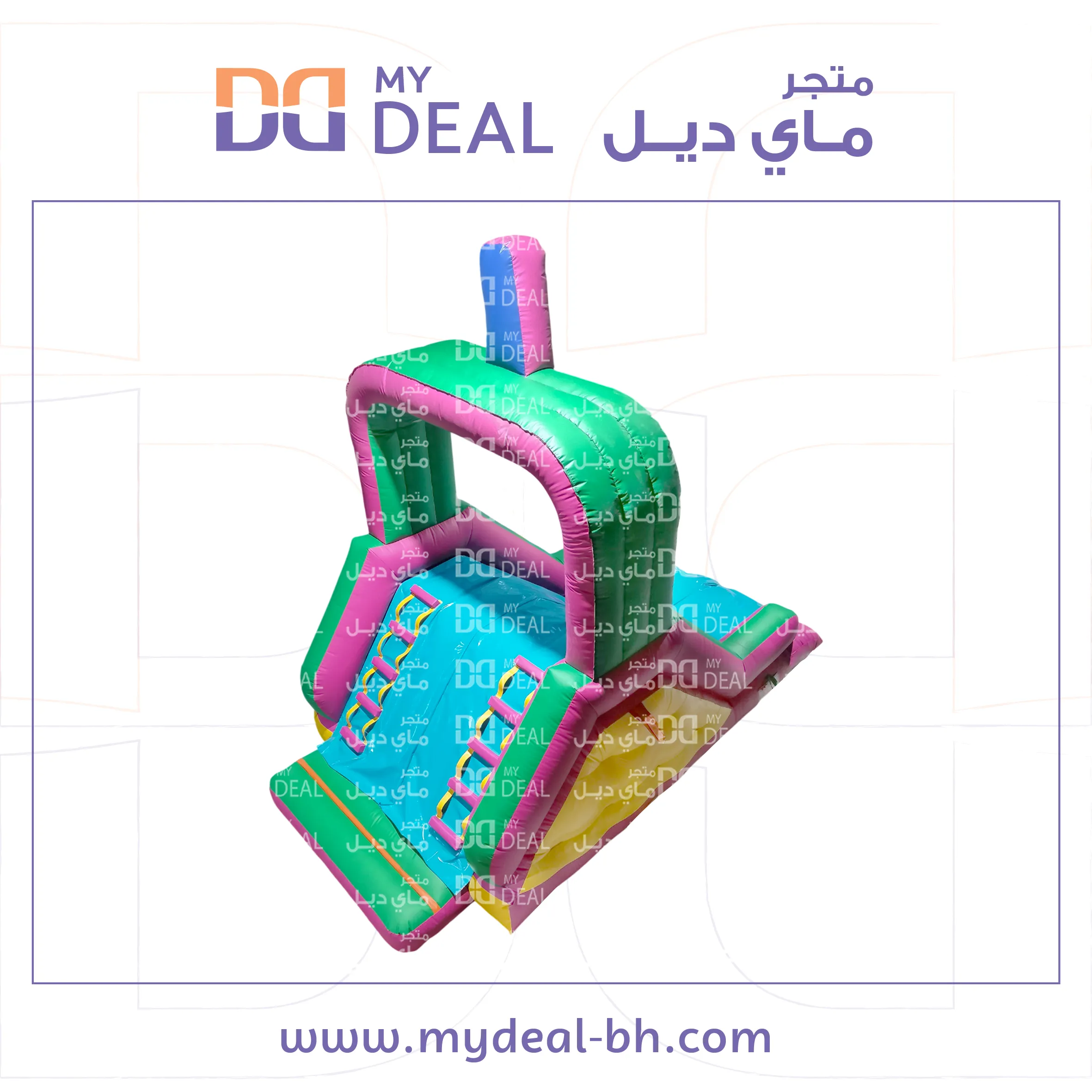 زحليقة هوائية شخصية مينيونز مع سلمين ودرج 5.50 * 3 * 3 متر