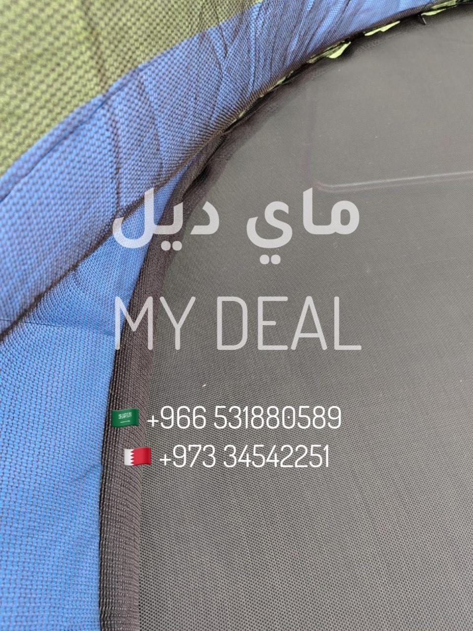 نطيطة شبك ترامبولين 10 قدم 3.05 متر أزرق تكفي 11 لاعب تتحمل 190 كجم 