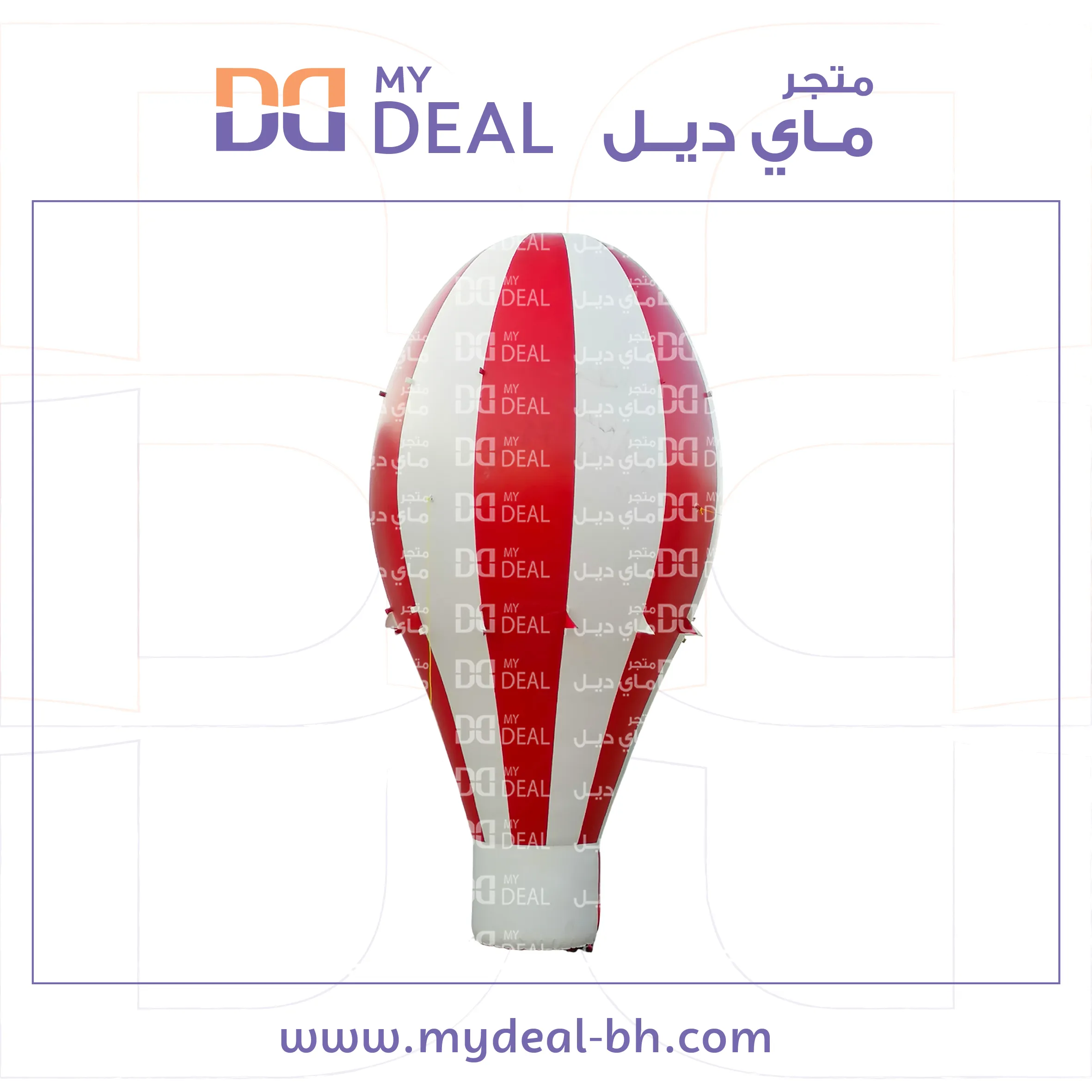 منطاد دعائي هوائي ارتفاع 7 متر لون احمر و ابيض