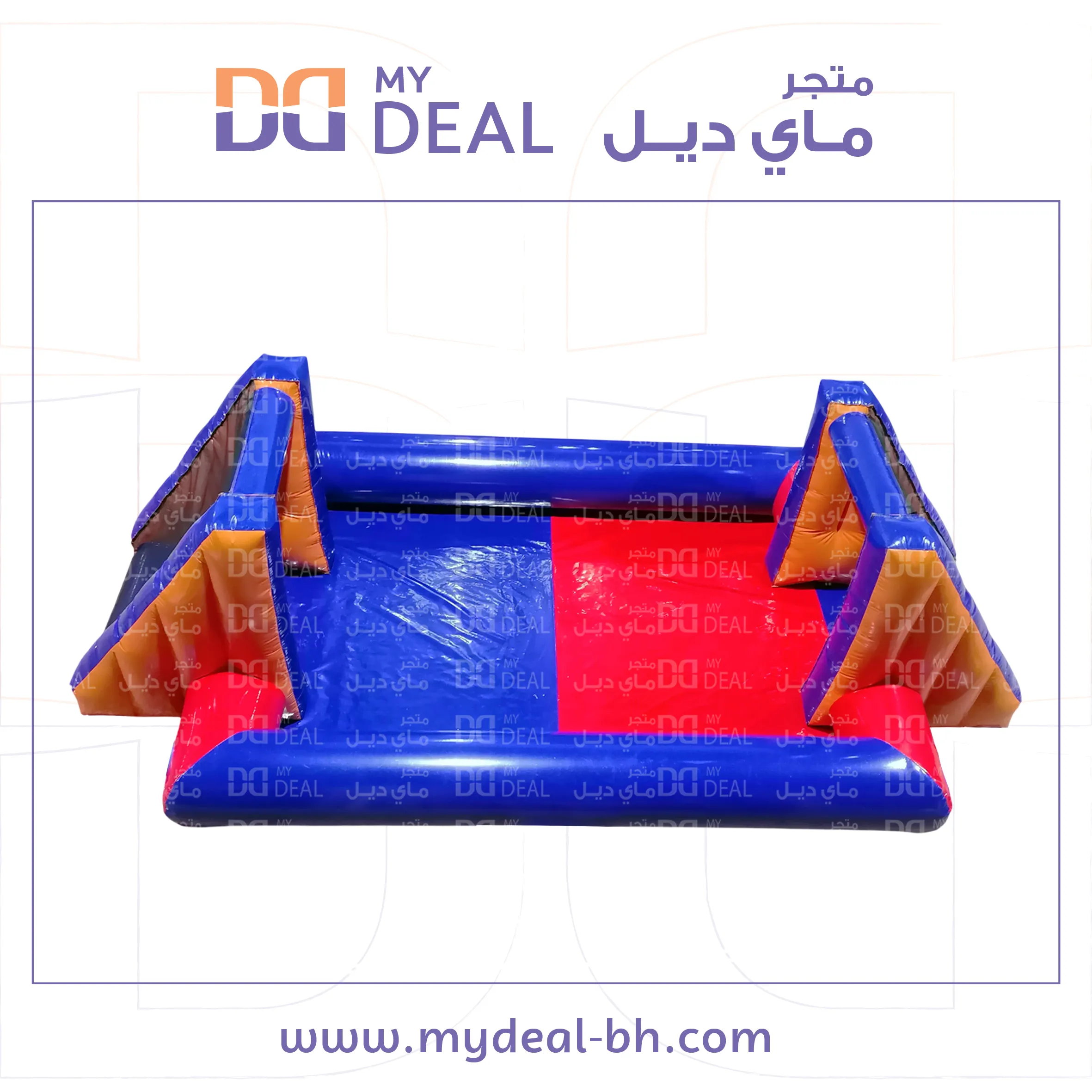 ملعب صابوني لون أزرق وأحمر 6*3 متر