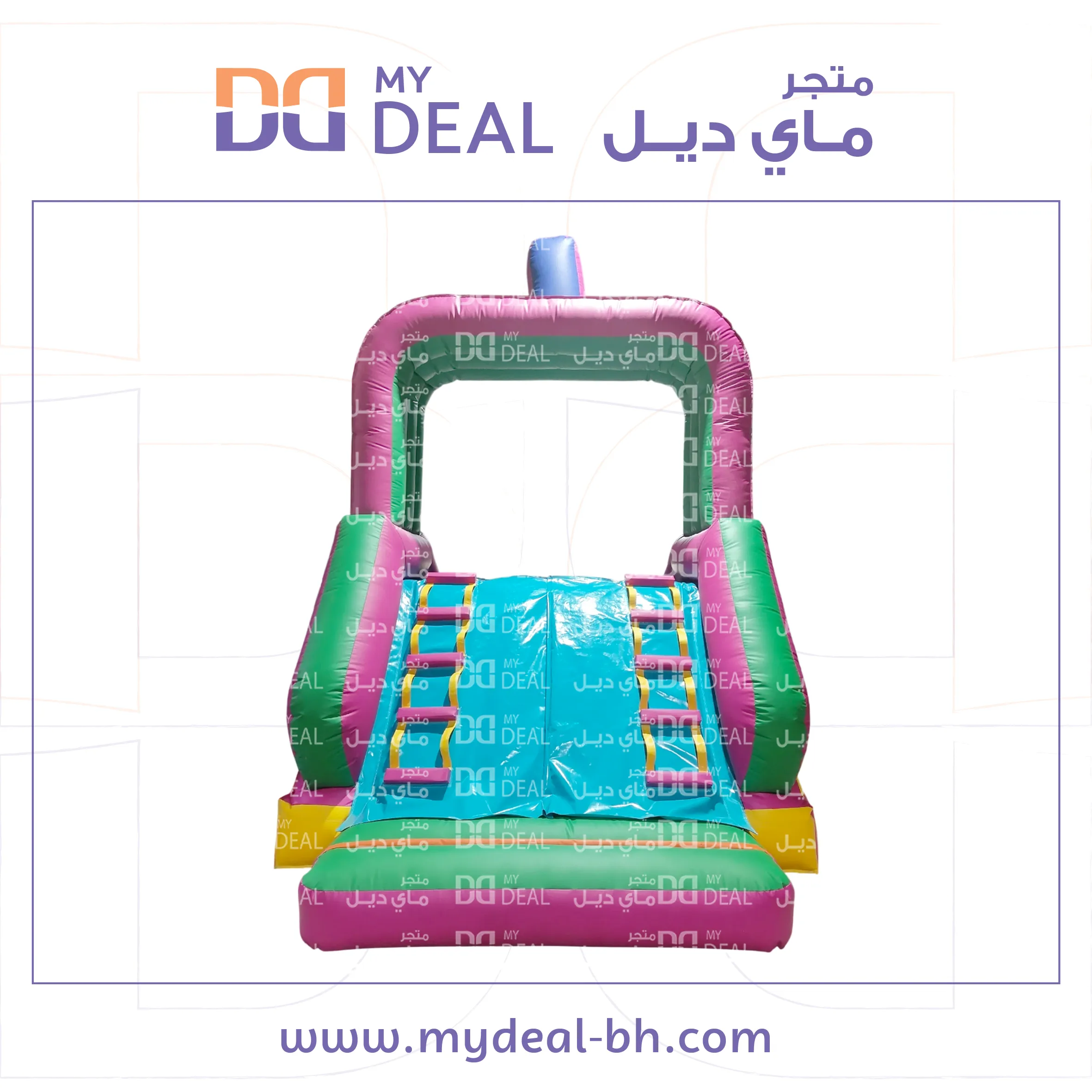 زحليقة هوائية شخصية مينيونز مع سلمين ودرج 5.50 * 3 * 3 متر