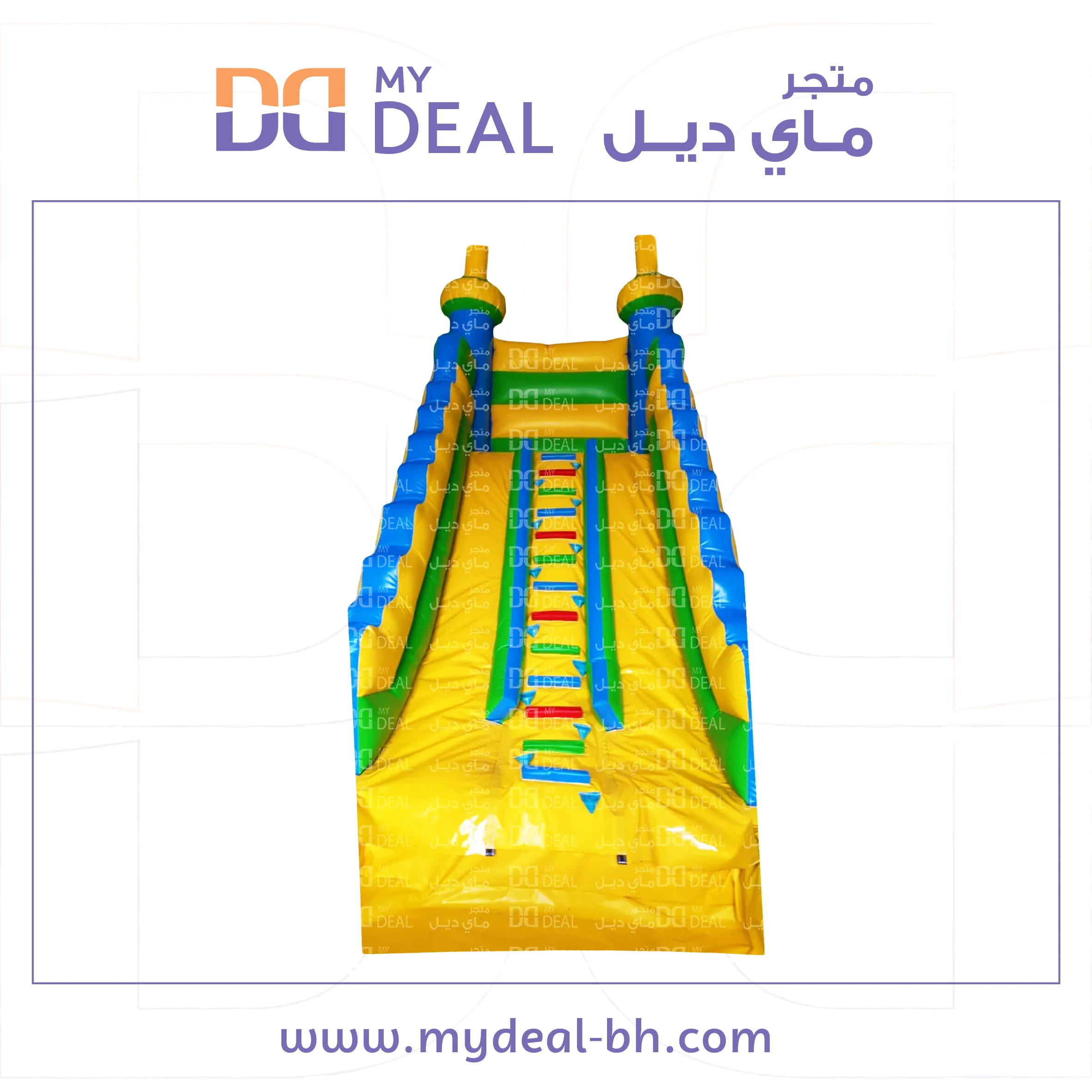 زحليقة مع مسبح مائي ومسارين طول 7 عرض 3.30 ارتفاع 7 متر