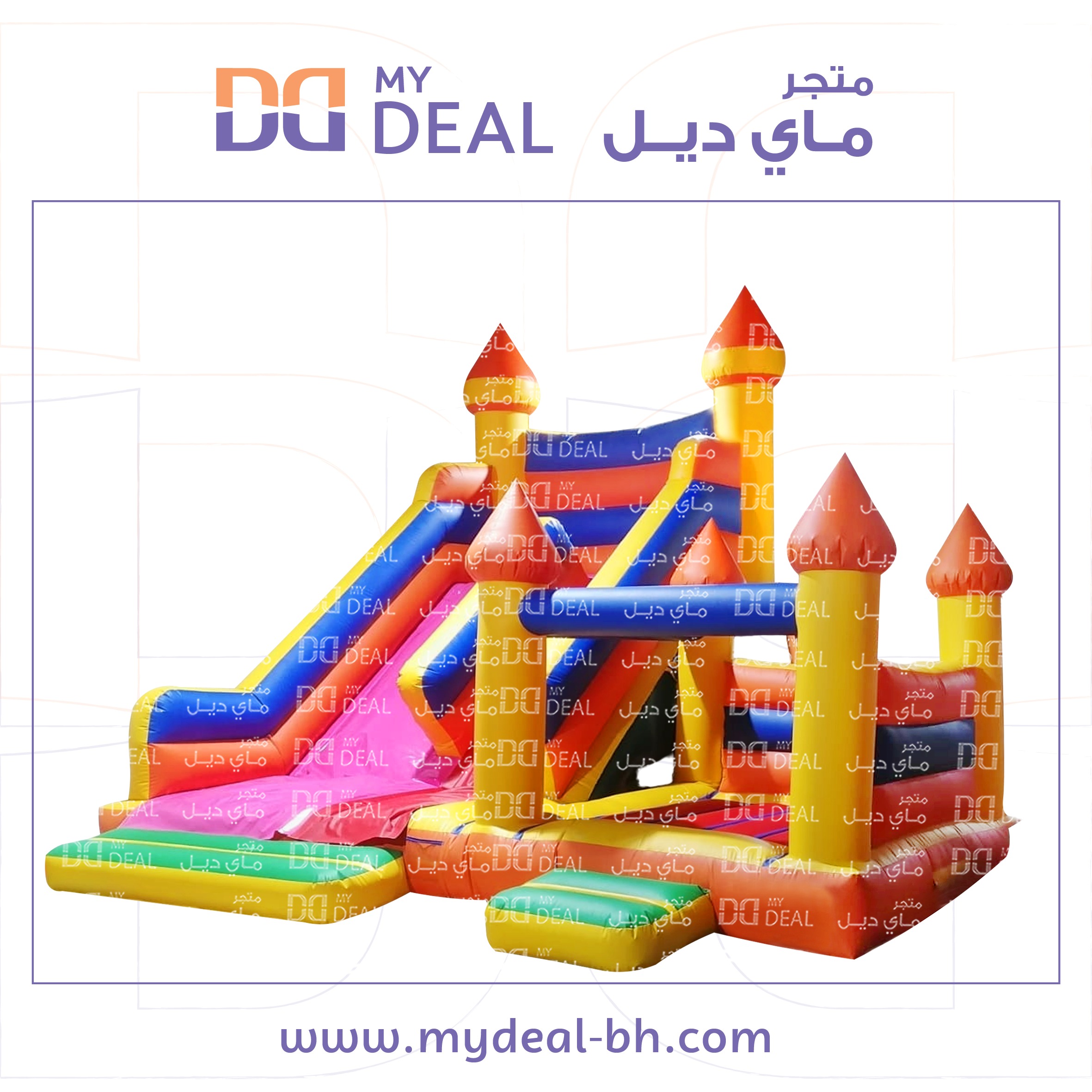 زحليقه هوائية مع نطيطة جانبية 5.50*7*5 متر 