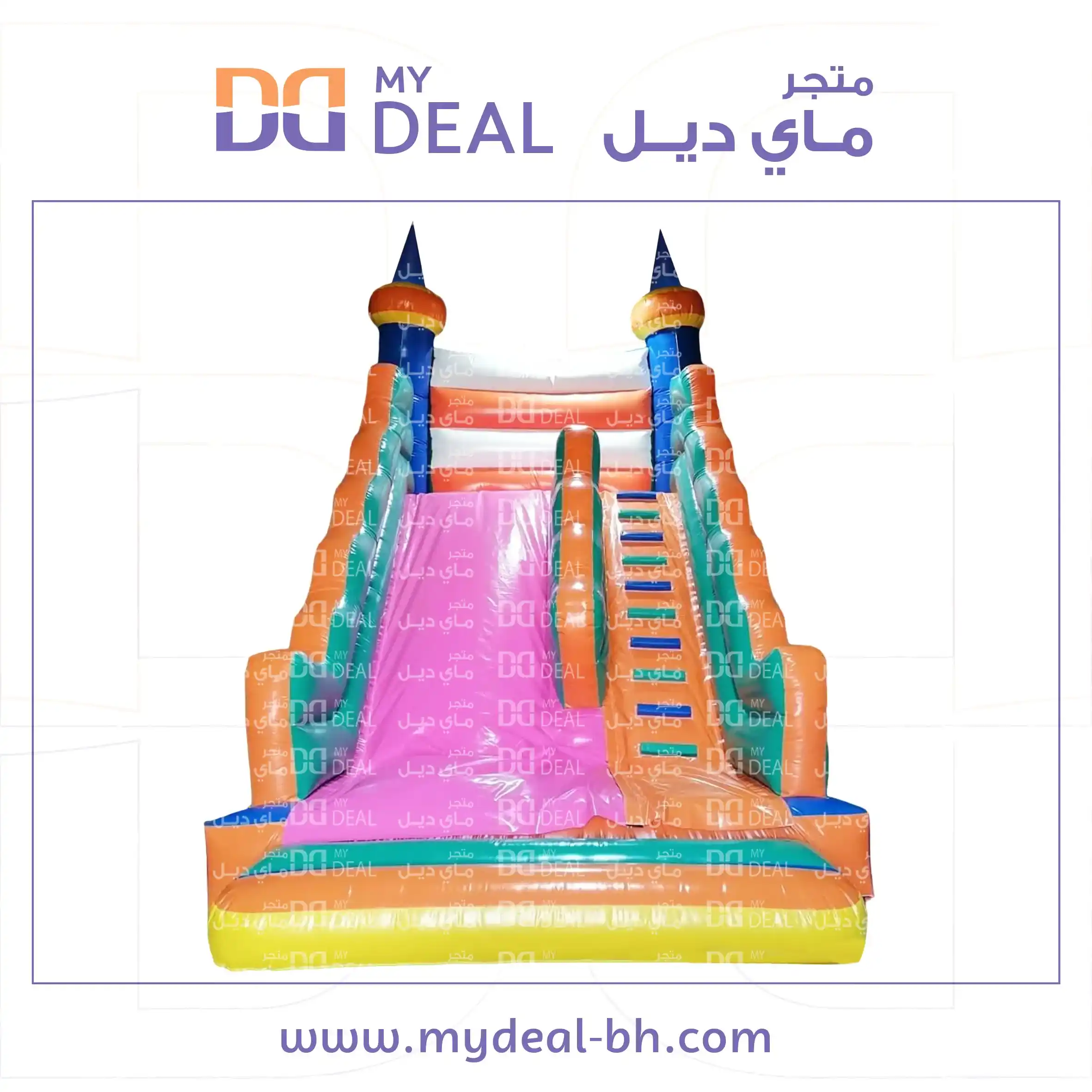 زحليقة هوائية ٦ في ٤ في ٦ مع درج كبير