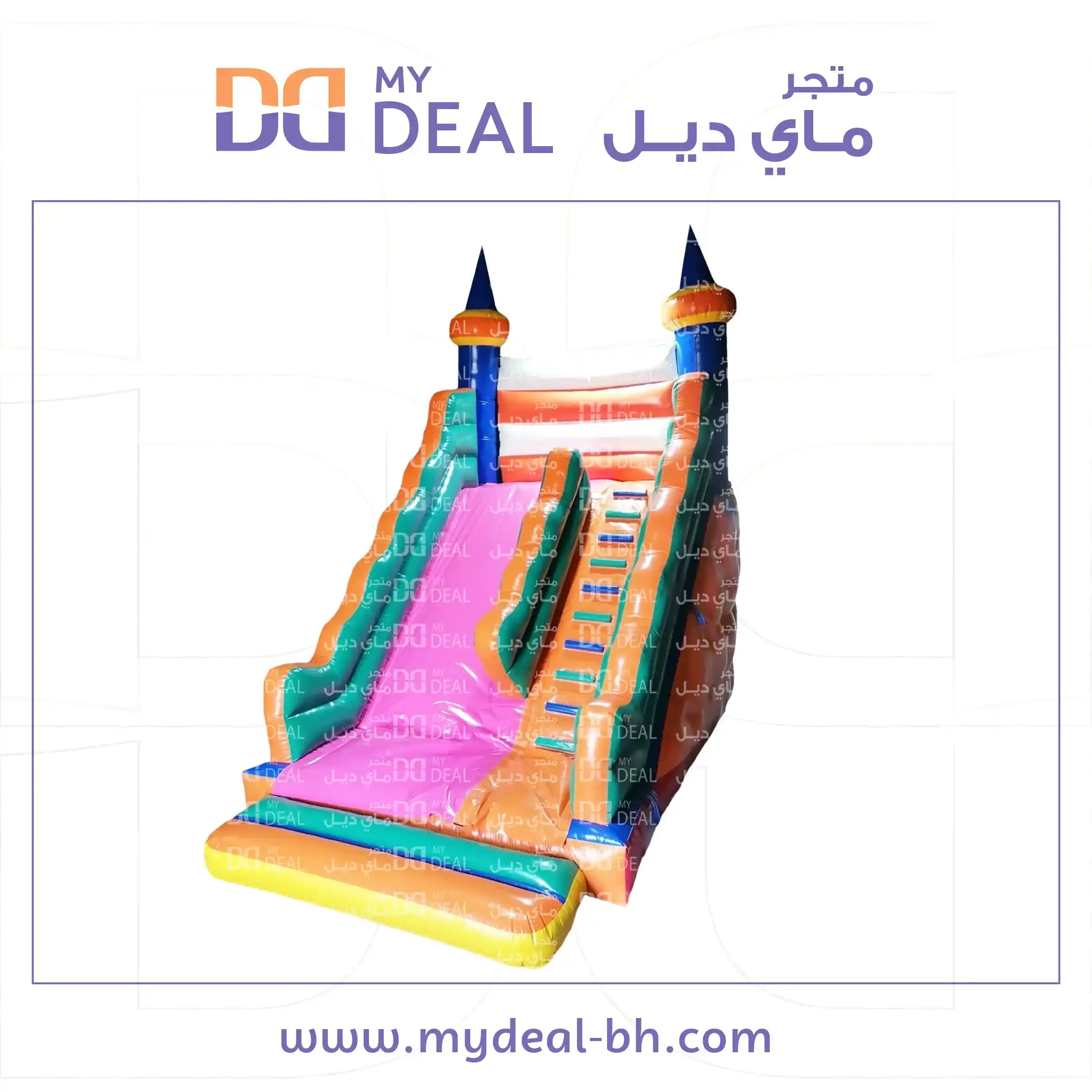 زحليقة هوائية ٦ في ٤ في ٦ مع درج كبير