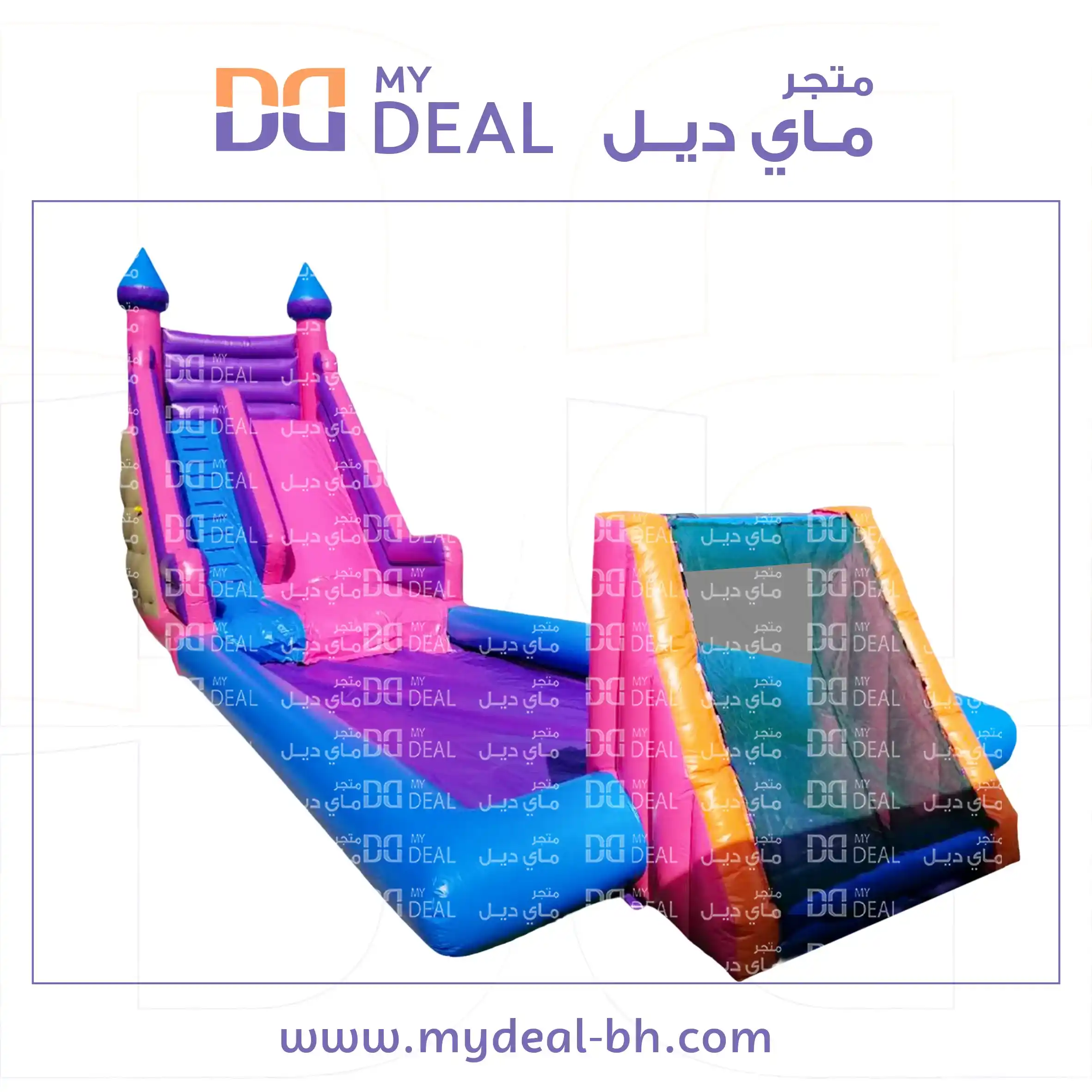 زحليقة مع ملعب صابوني الطول ١٥ متر العرض ٤ متر الارتفاع ٧ متر