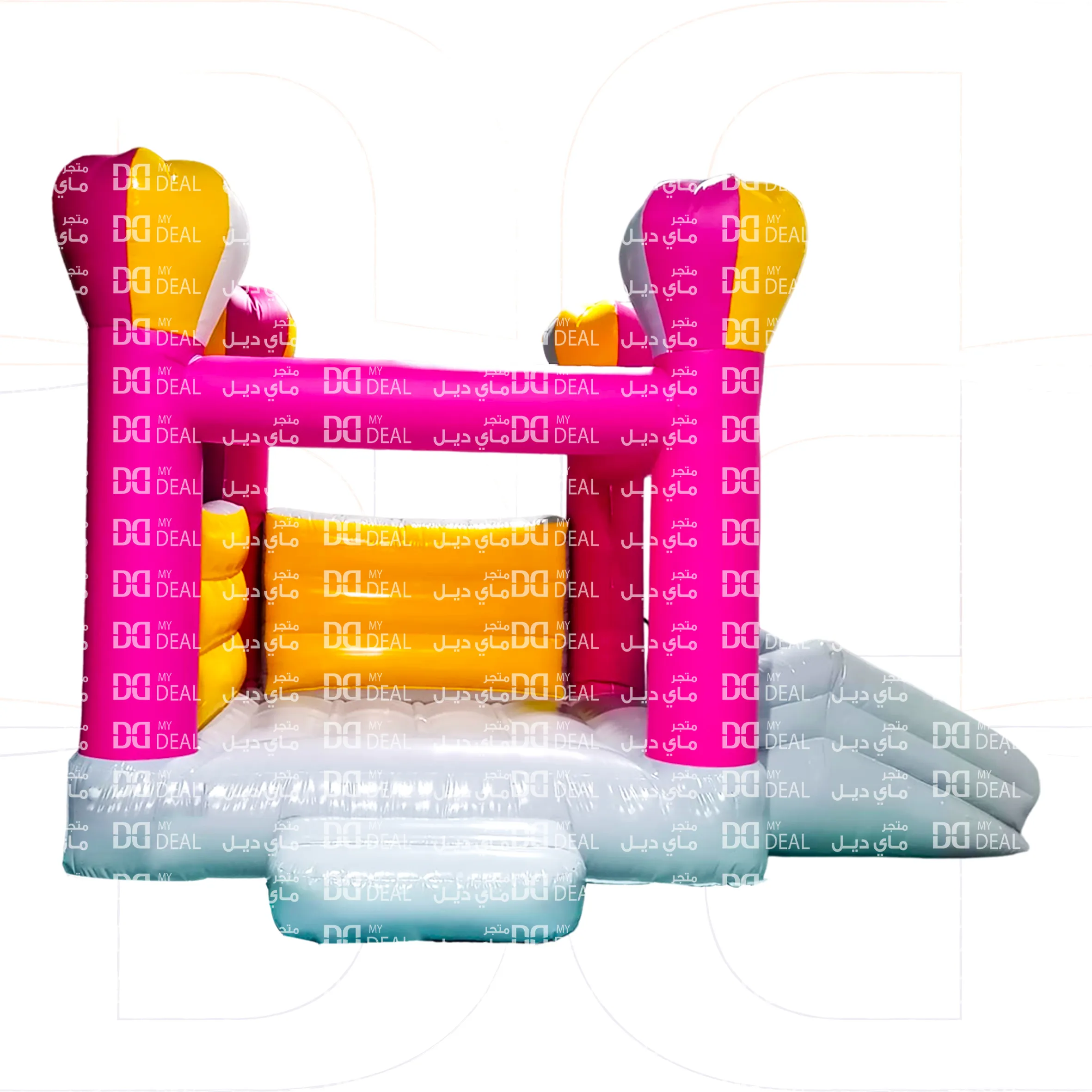 بيت هزاز مع زحليقة ونطيطة هوائية مع درج 4.50*3.50 متر
