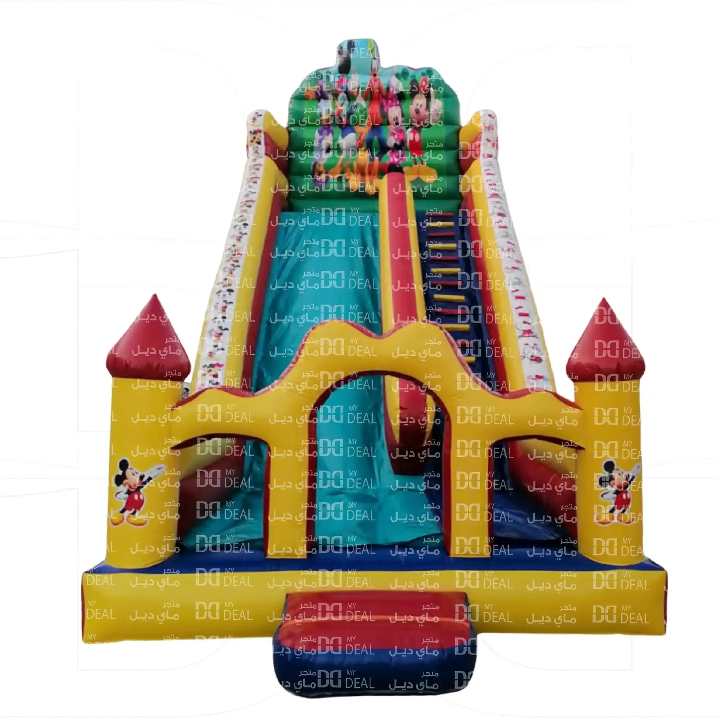 زحليقة ميكي ماوس هوائية مع سلم  10.50* 4 * 9.50  متر