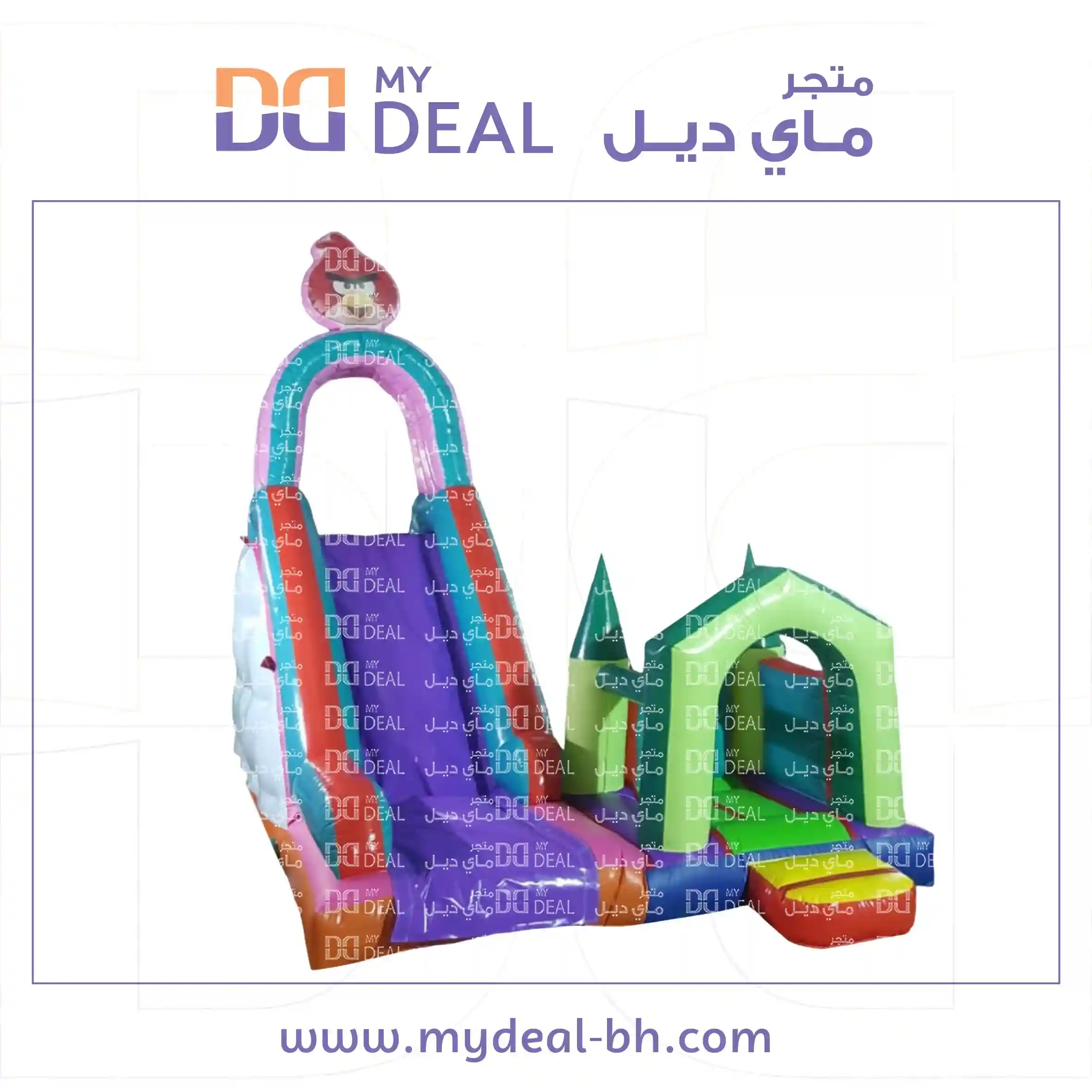 زحليقة مع سلم ودرج ونطيطة مع درج الطول ٦.٩٠ متر العرض ٣.٦٠ متر الارتفا